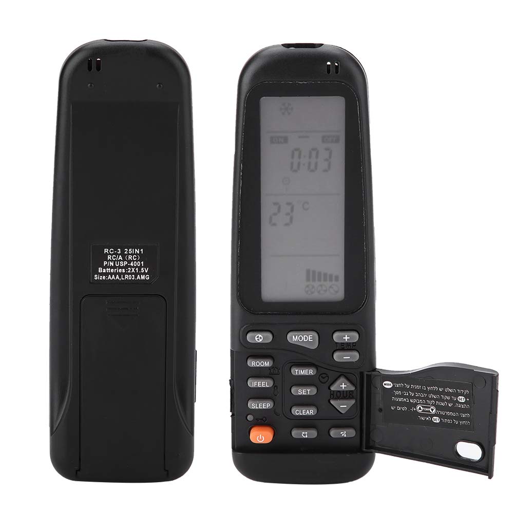 Electra Airwell Emailair Elco RC-3 Universal Air Conditioner Remote Control Replacement for RC YKR-M/001E/RC-3 - Perfect for Home Office Bedroom & Telescope Accessories