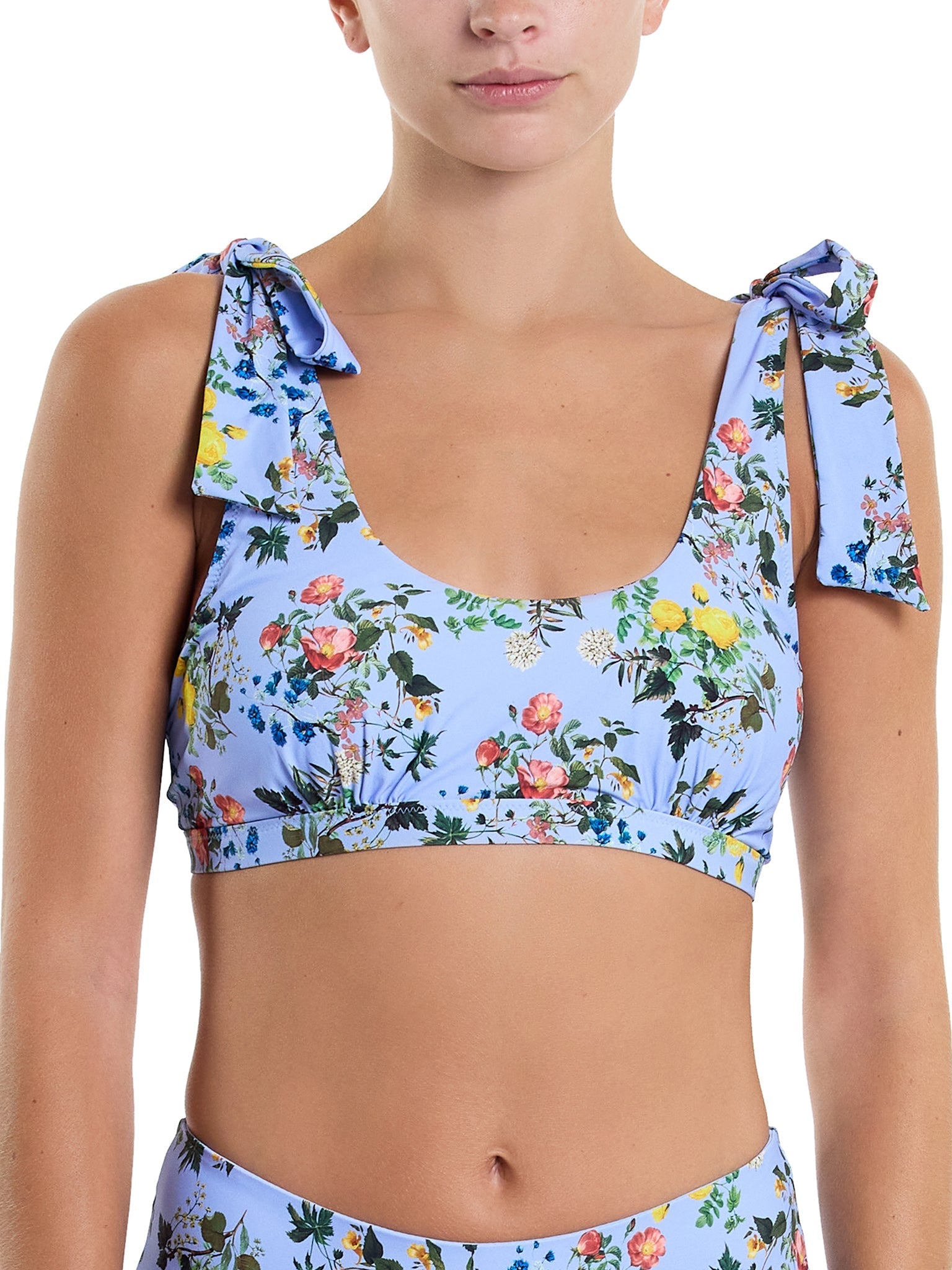 Women's Scoop Neck Swim Top - Flattering One Piece Bathing Suit for Beach & Pool - Perfect for Swimming, Sunbathing & Vacation