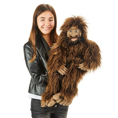 Folkmanis Sasquatch Bigfoot Hand Puppet - Realistic Plush Puppet for Storytelling, Education & Play - Perfect for Kids, Teachers & Puppet Shows