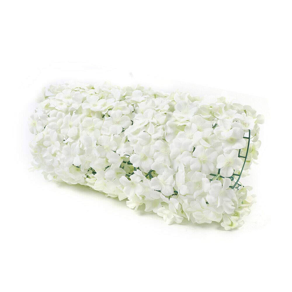 10 Pack White Silk Artificial Flower Wall Panels - Romantic Wedding Backdrop, Photo Booth Decor, Venue & Main Road Decoration - Perfect for Indoor/Outdoor Events, Parties & Home Decor