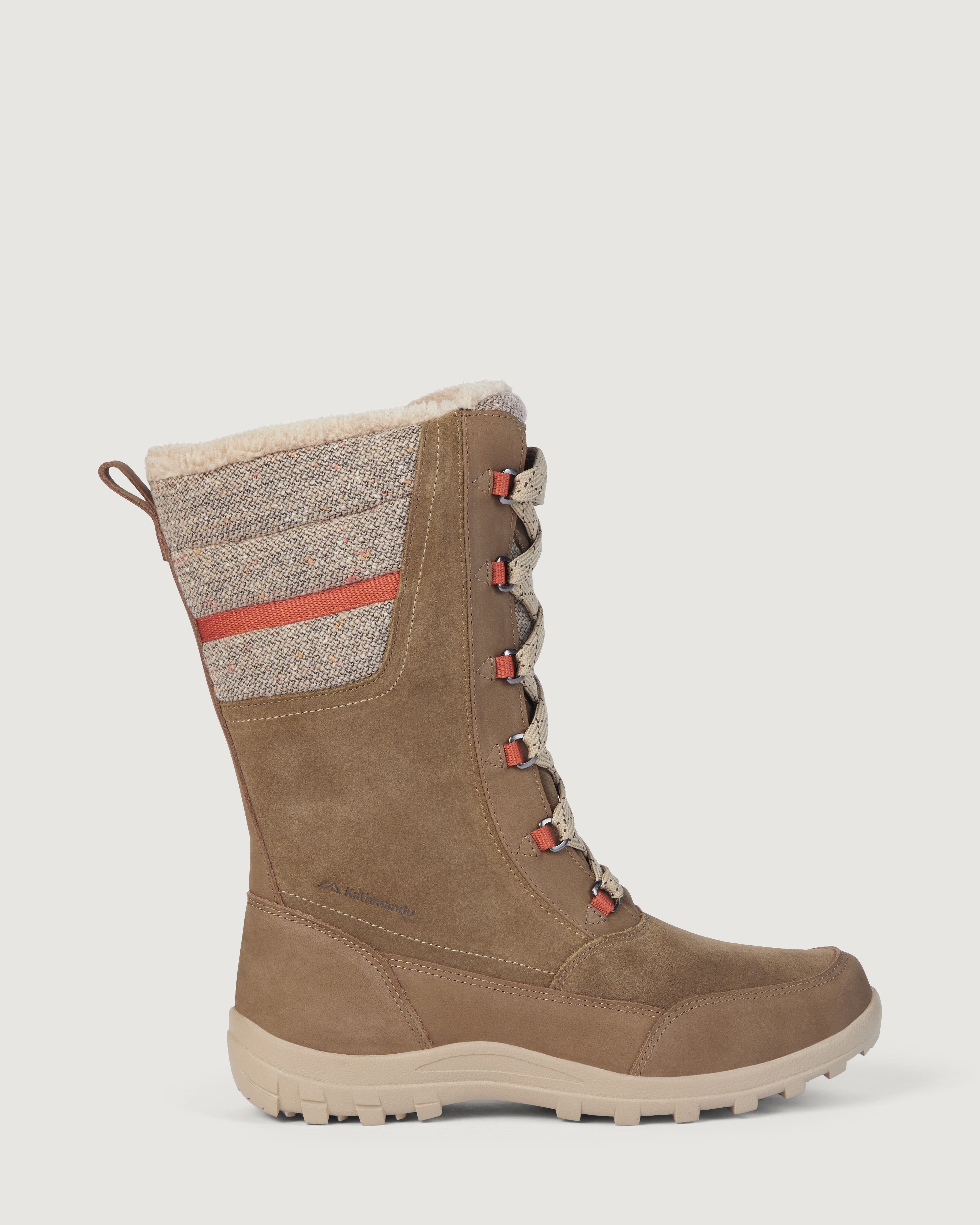 Winterburn Women's Boots - Comfortable Ankle Boots with Non-Slip Sole, Ginger Snap/Red Earth - Perfect for Fall & Winter Fashion, Outdoor Walking and Casual Wear