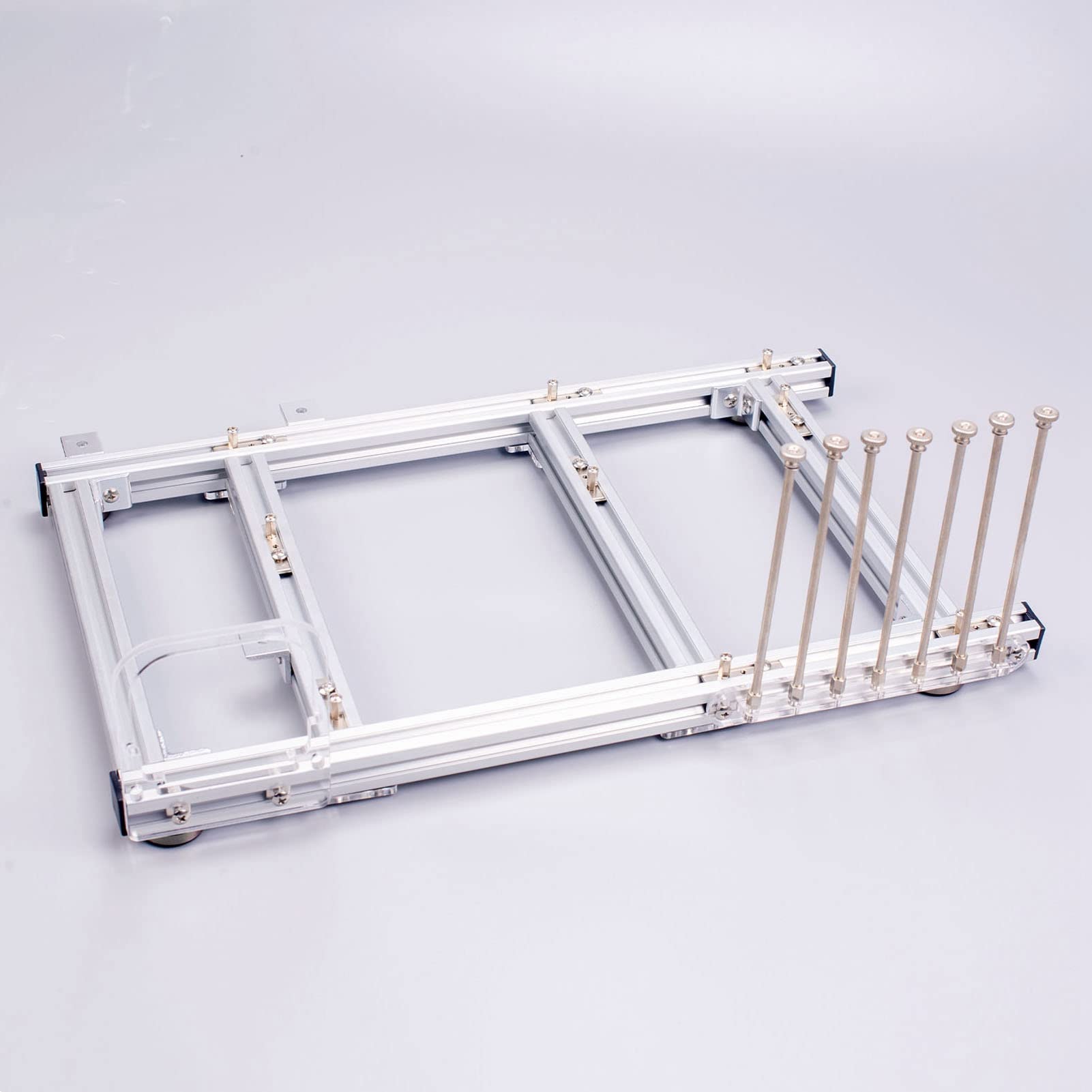 DIY ATX Open Air Computer Case - Aluminum Alloy PC Test Bench Chassis Rack for Gaming & Home Use | Silver | Perfect for PC Builders, Overclockers & Hardware Testers