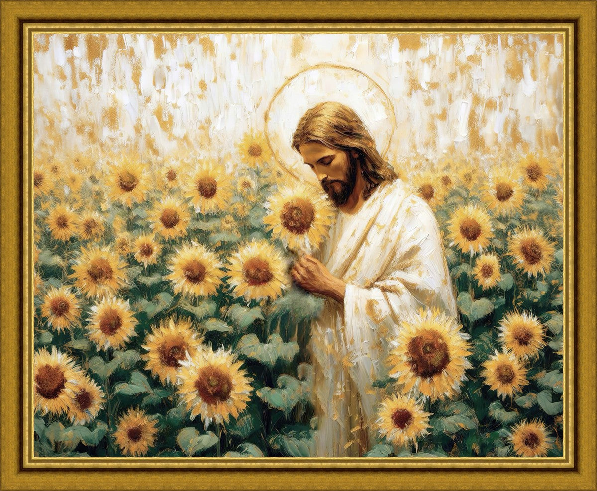 Following The Son Large Wall Art - Inspirational Christian Home Decor for Living Room, Bedroom & Office - Perfect for Gifts & Spiritual Spaces