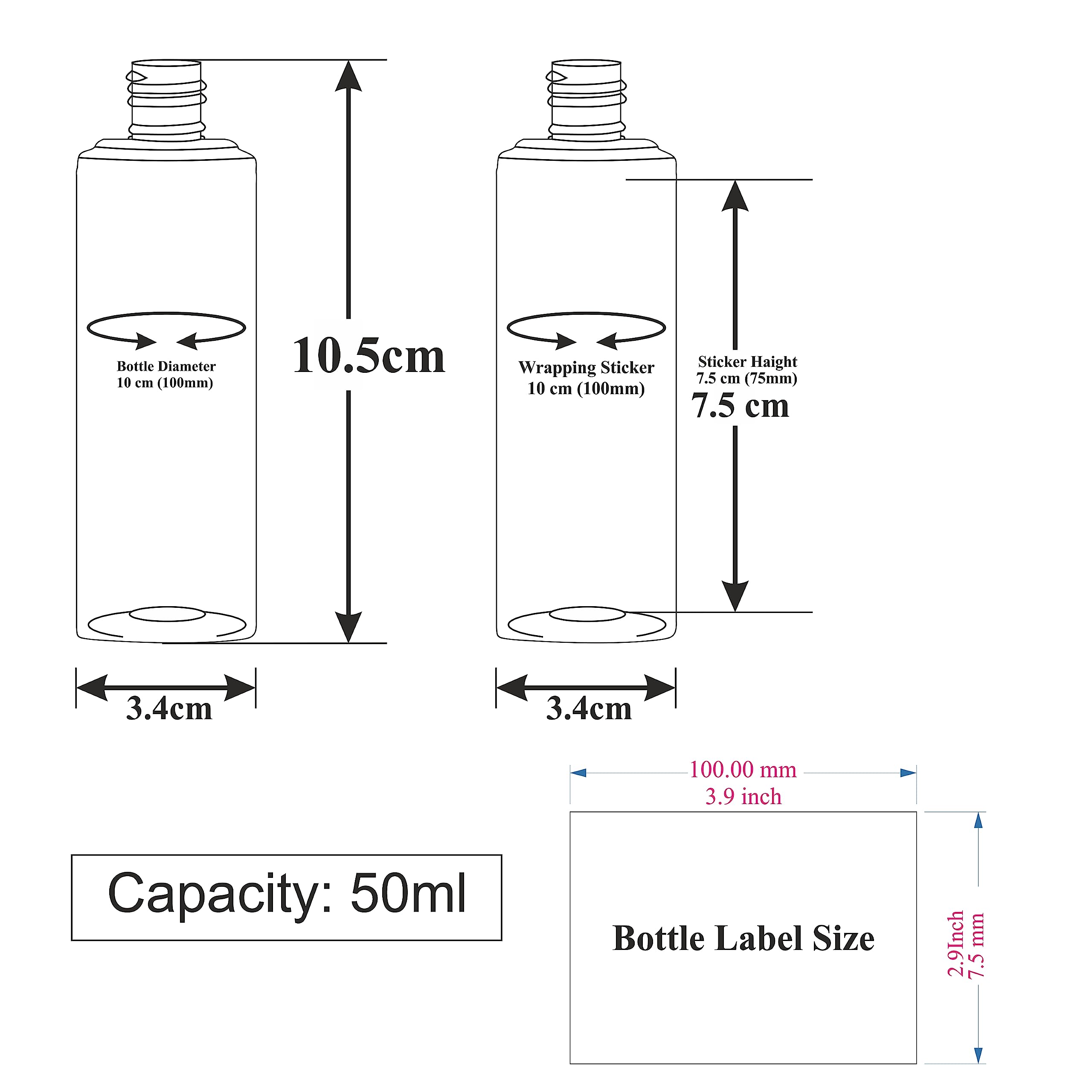 Premium Frosted Glass Dropper Bottles (3-Pack) - Essential Oil, Perfume & Serum Storage Containers with White Dropper Caps - Perfect for DIY Beauty, Aromatherapy & Travel Size Liquids