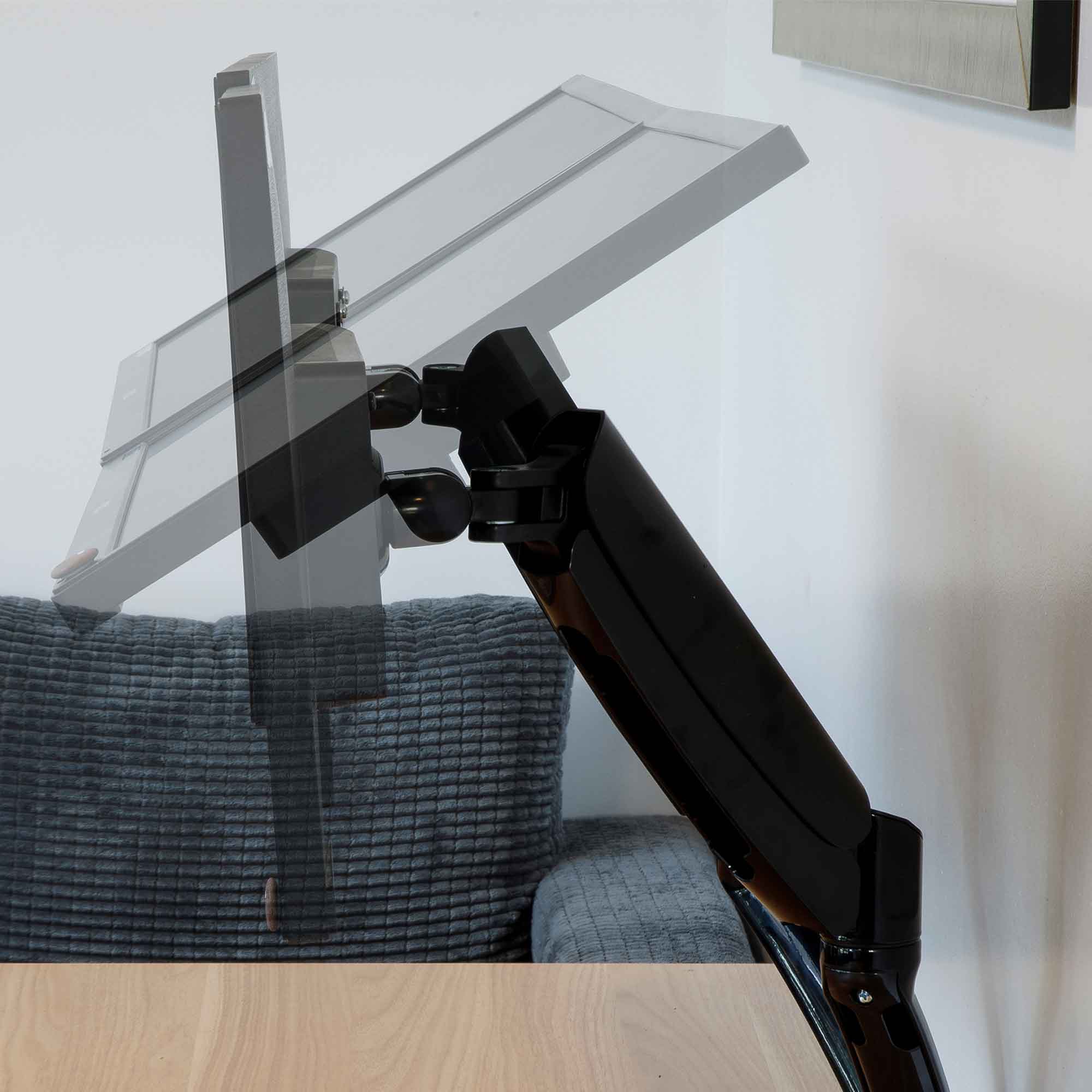 Dual Monitor Mount Stand - Adjustable & Rotating Arms for 10-27 Inch Screens, Heavy Duty 9kg Load Capacity, Black (DH25) - Perfect for Home Office, Gaming Setup & Workspace Ergonomics