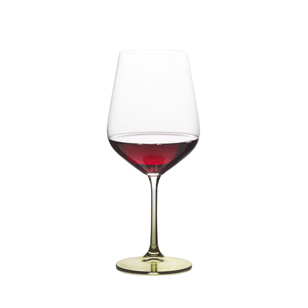 Gianna Ombre Sage Set of 4 Elegant Red Wine Glasses - Perfect for Dinner Parties, Romantic Dates & Home Decor