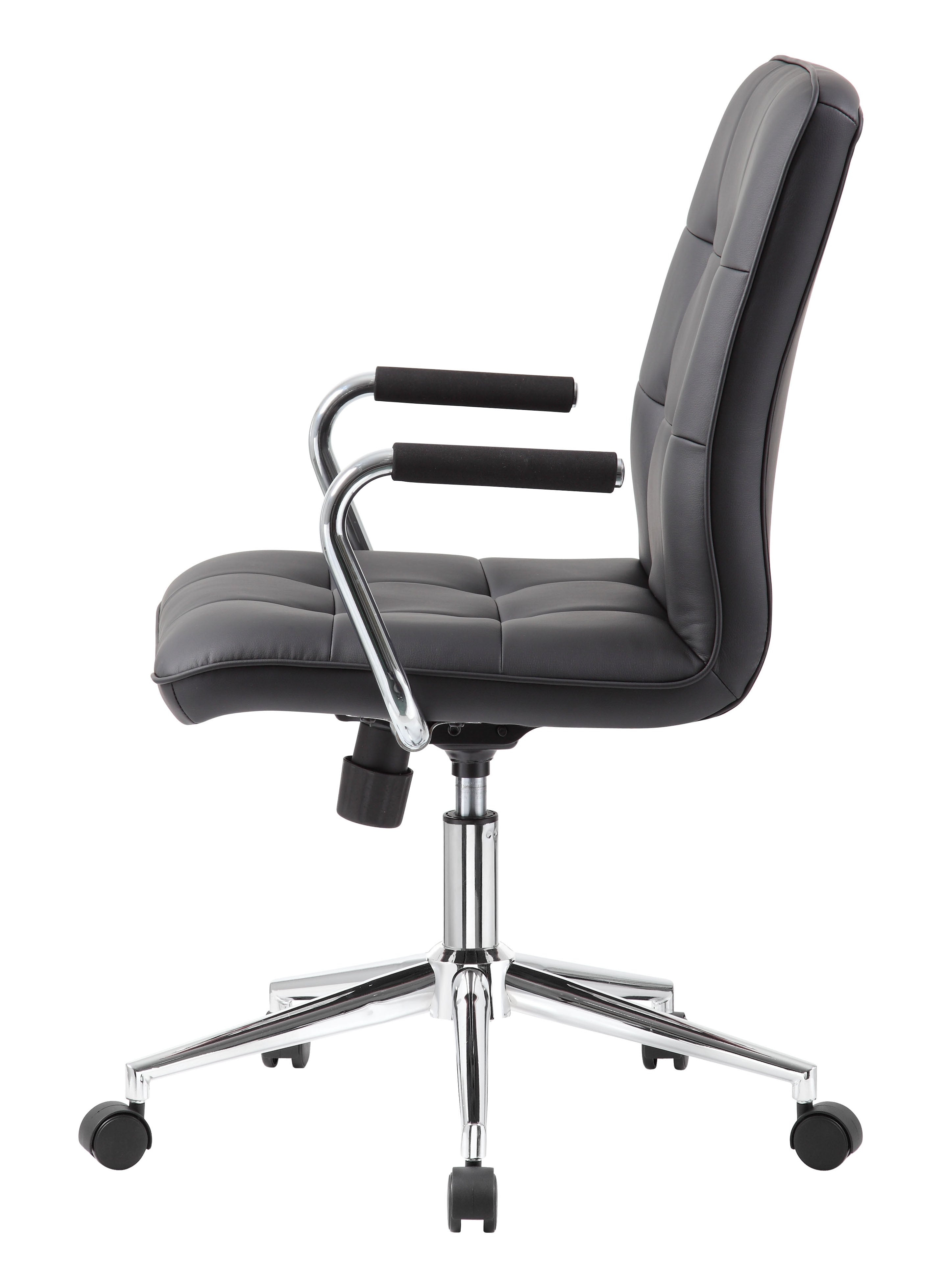 Boss Millennial Modern Home Office Chair - Vinyl Upholstered Ergonomic Desk Chair Models B330, B331, B330PM - Perfect for Remote Work & Gaming Setup