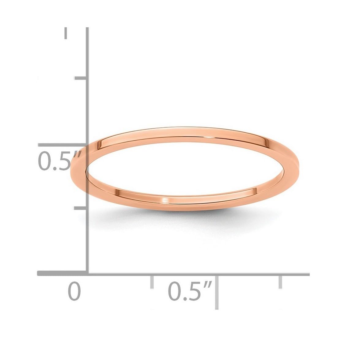 10K Gold Flat Stackable Band Ring for Women - Wedding, Anniversary, Promise Ring in Rose Gold, White Gold, Yellow Gold - 1.2mm Thin Comfort Fit - Size 4-10 | Perfect for Everyday Wear, Stacking & Special Occasions
