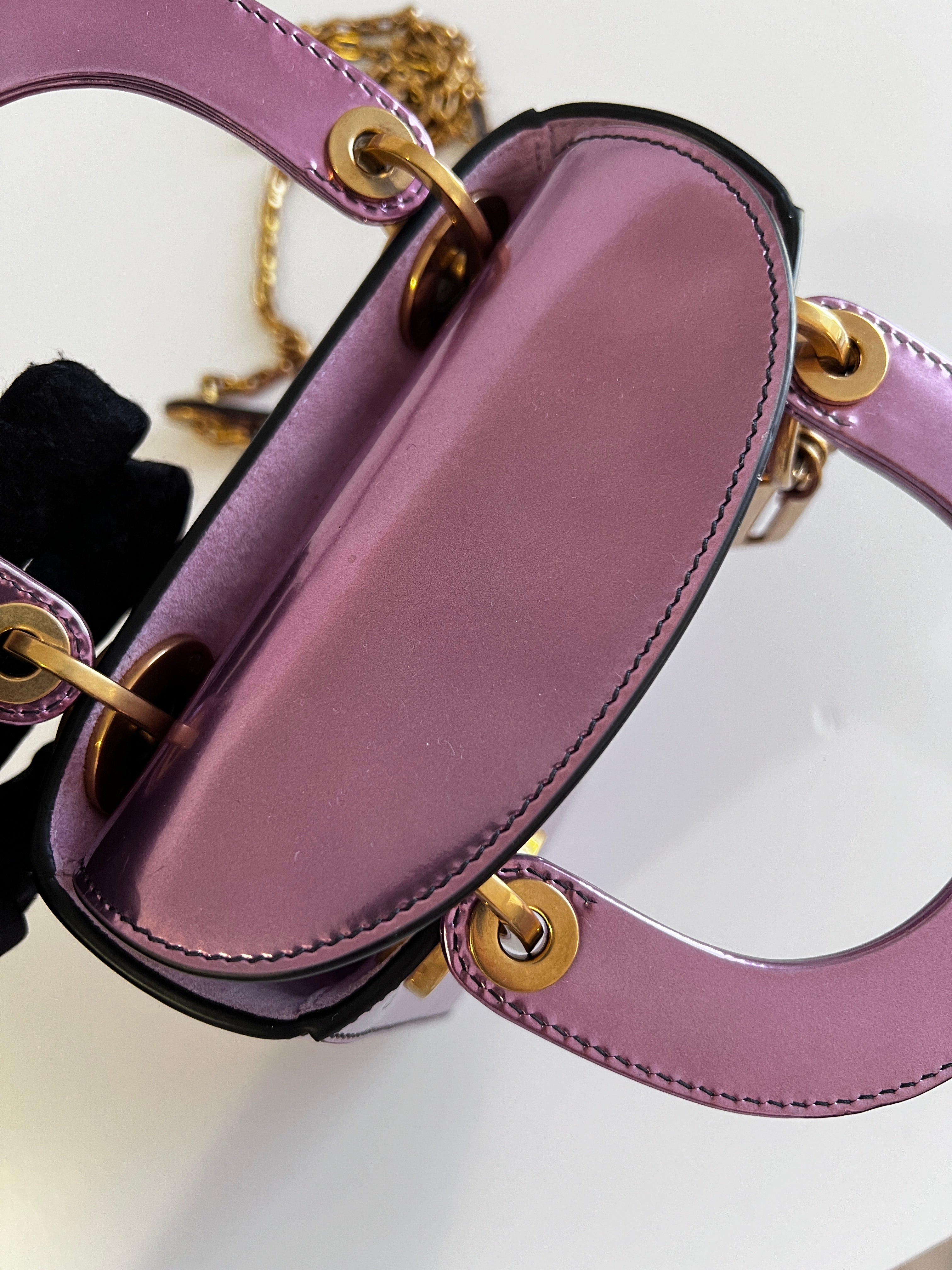 Dior Mini Metallic Lady Dior Bag - Luxury Crossbody Purse for Women | Perfect for Evening Parties, Weddings & Special Occasions