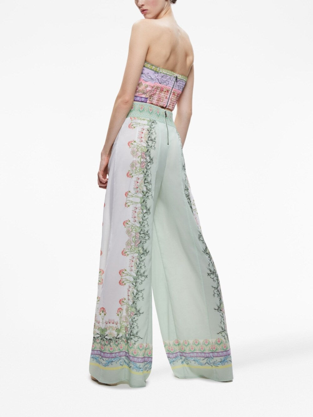 Alice + Olivia Women's Multi-Color Printed Trousers - Stylish Casual Pants for Work, Travel & Everyday Wear