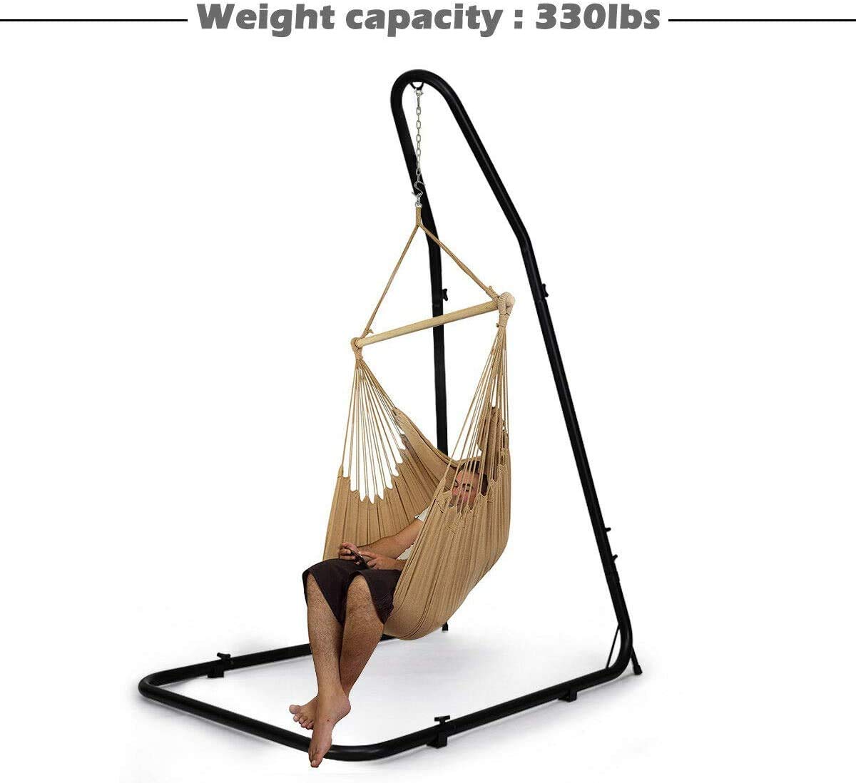 **FANTASK Heavy Duty Adjustable Steel Hammock Stand - 75
