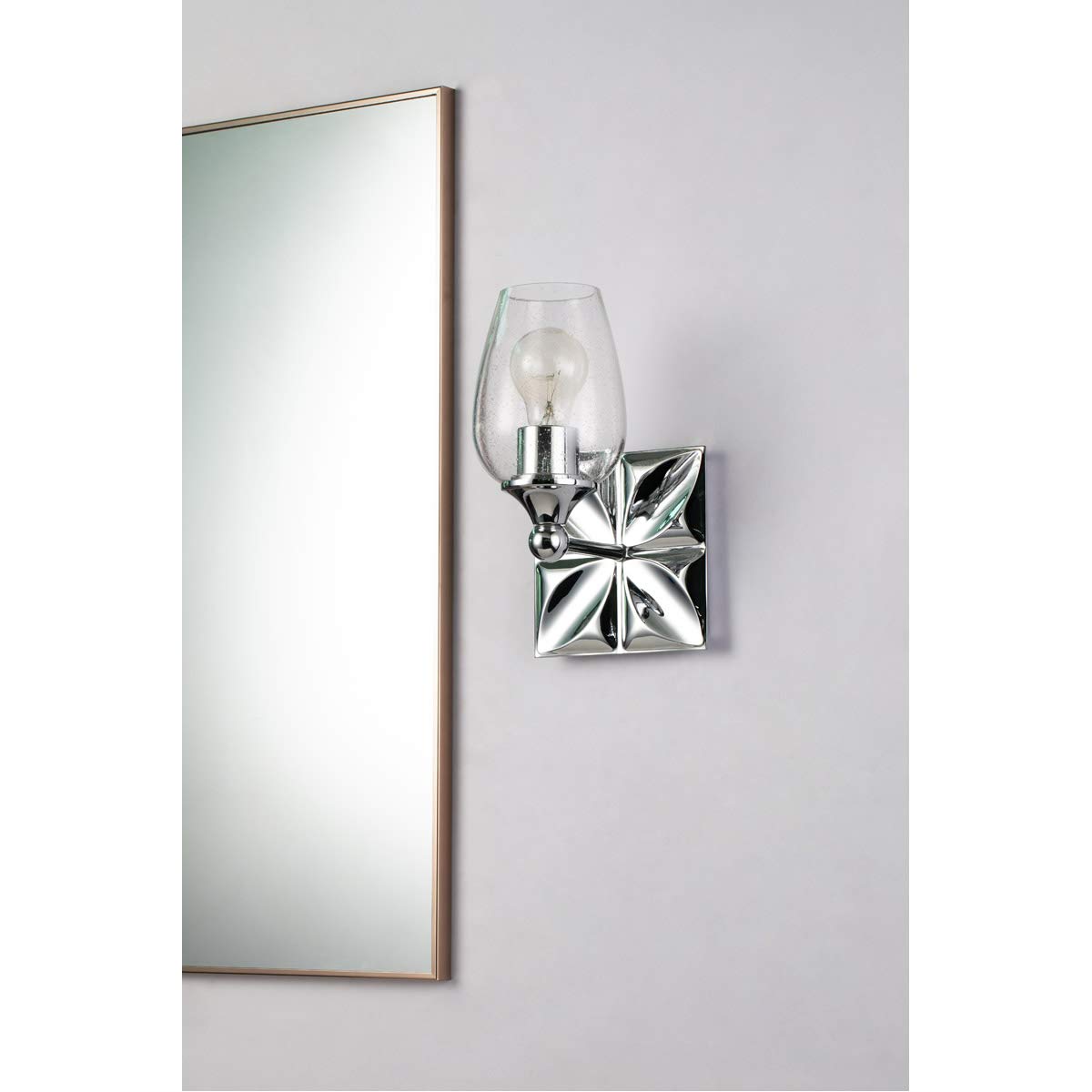 Lucas & McKearn Epsilon Modern Bathroom Vanity Light Fixture - 2-Light Brushed Nickel Finish, Dimmable LED Compatible - Perfect for Bathroom Makeover, Powder Room & Spa-Style Lighting Upgrade