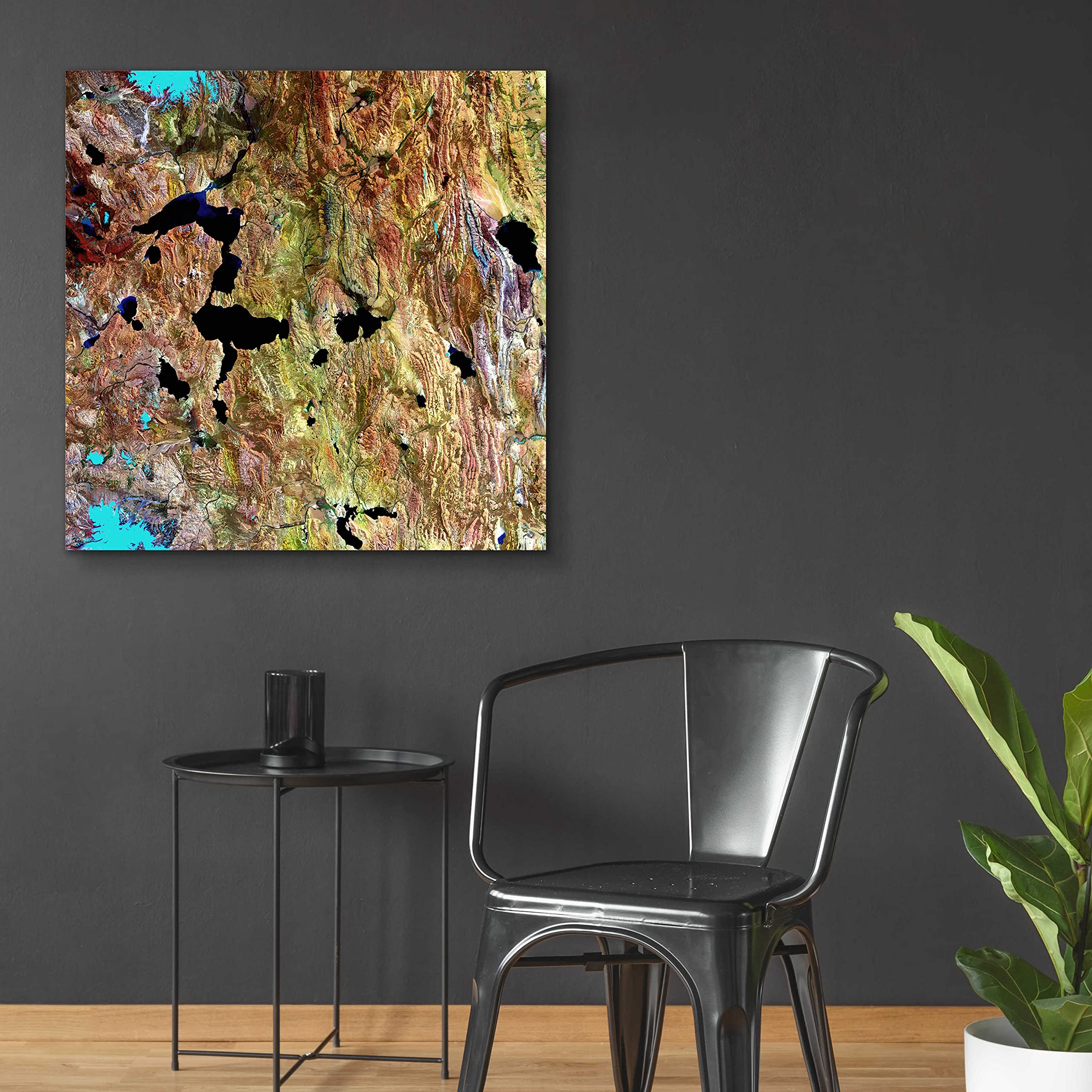 Epic 'Earth as Art: Roof of the World' Acrylic Glass Wall Art - 36x36 Inch Modern Home Decor - Perfect for Living Room, Bedroom or Office Wall Display