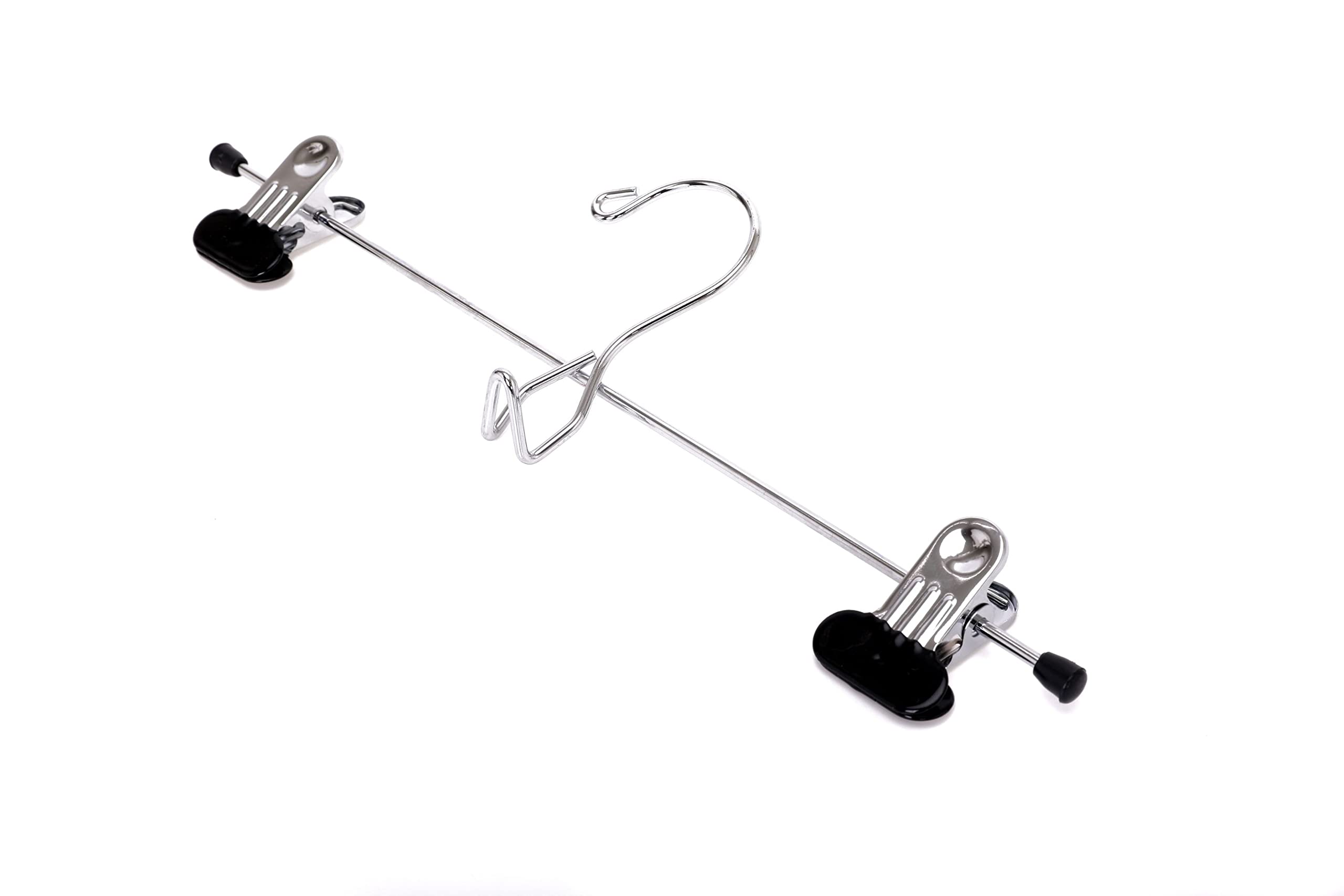 Premium Chrome-Plated Skirt & Slack Hangers - Set of 96 - Space-Saving Closet Organizer for Home & Retail Use
