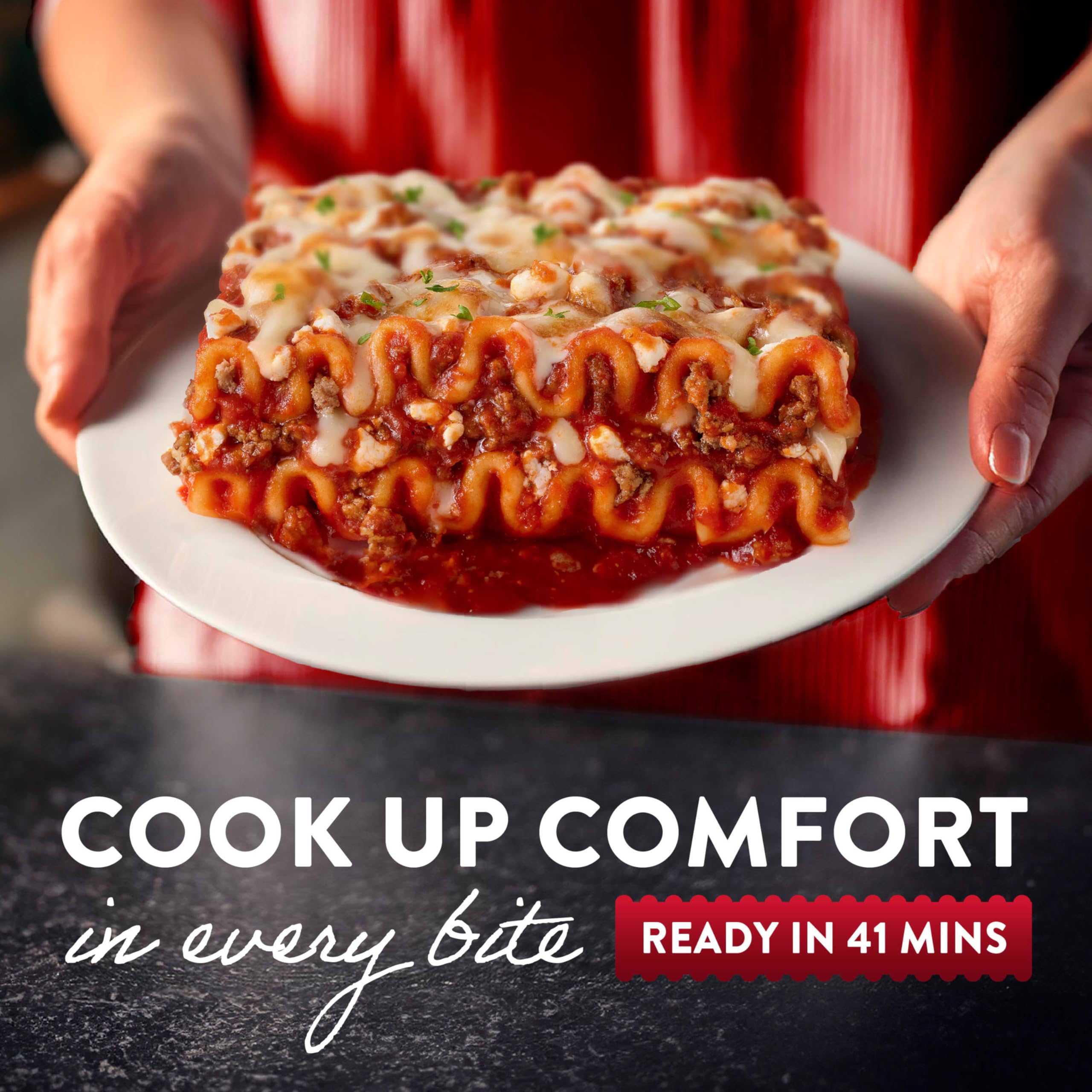 Stouffer's Classic Lasagna with Meat Sauce - Single Serve Frozen Meal | Microwave & Oven Ready | Quick & Easy Dinner for One | Perfect for Busy Weeknights, Office Lunches & College Dorm Meals
