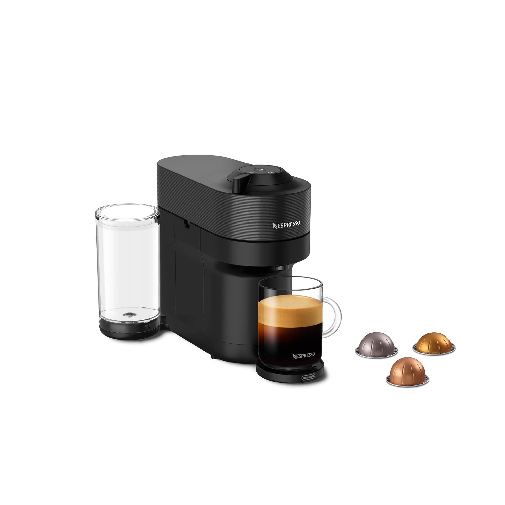 Nespresso Vertuo Pop+ Coffee Maker & Espresso Machine with Fast Brewing - Licorice Black | Perfect for Home, Office & Small Spaces | Compact & Stylish Design