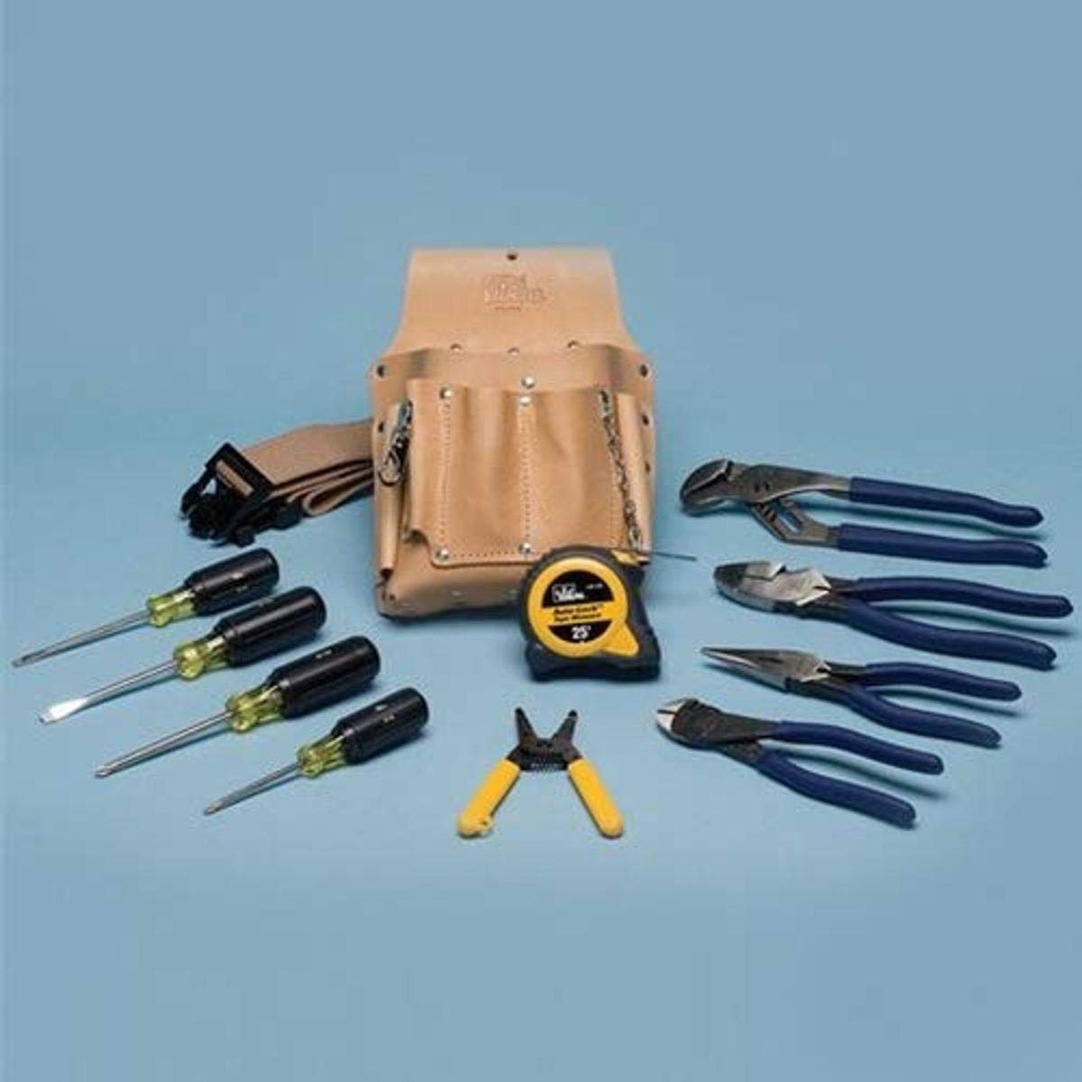 12-Piece Wireman Dipped Grip Tool Set - Ideal 35-5805 for Electrical Work, DIY Projects, and Home Repairs
