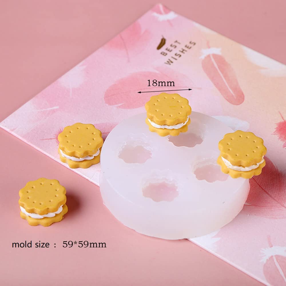 3pcs Silicone Cookie Molds Set - Sandwich & Chocolate Bar Shapes for Cake Decorating, Fondant, Cupcakes, Sugar Craft, Resin & Polymer Clay | Perfect for Baking, DIY Desserts & Party Treats