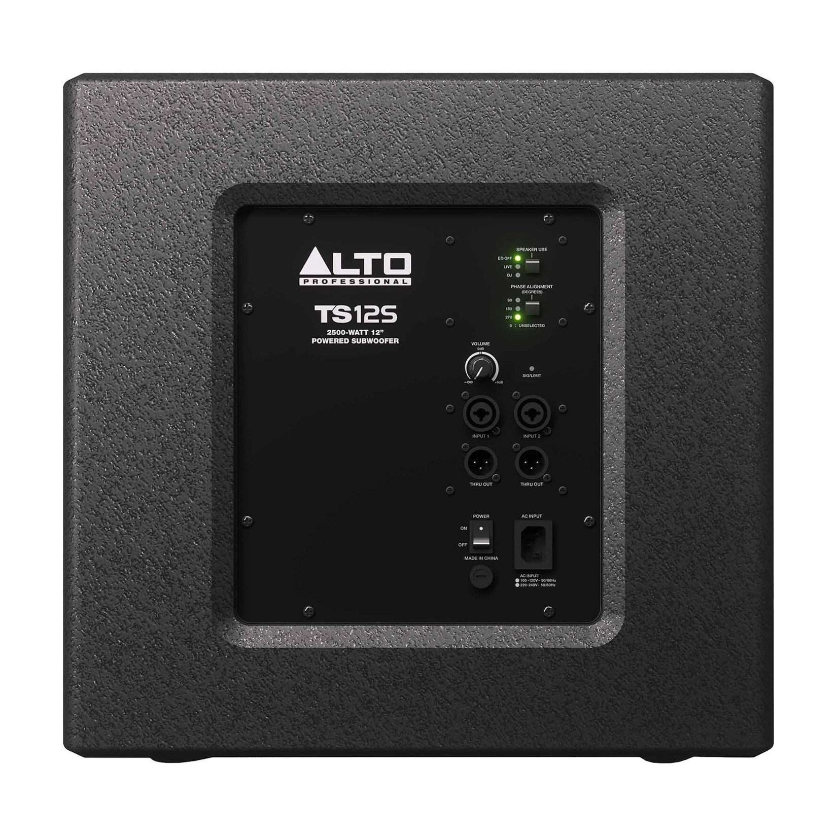 Alto Professional TS312 12-Inch 2500W Powered Subwoofer - High Power Bass Speaker for DJ, Live Sound & Home Theater Systems