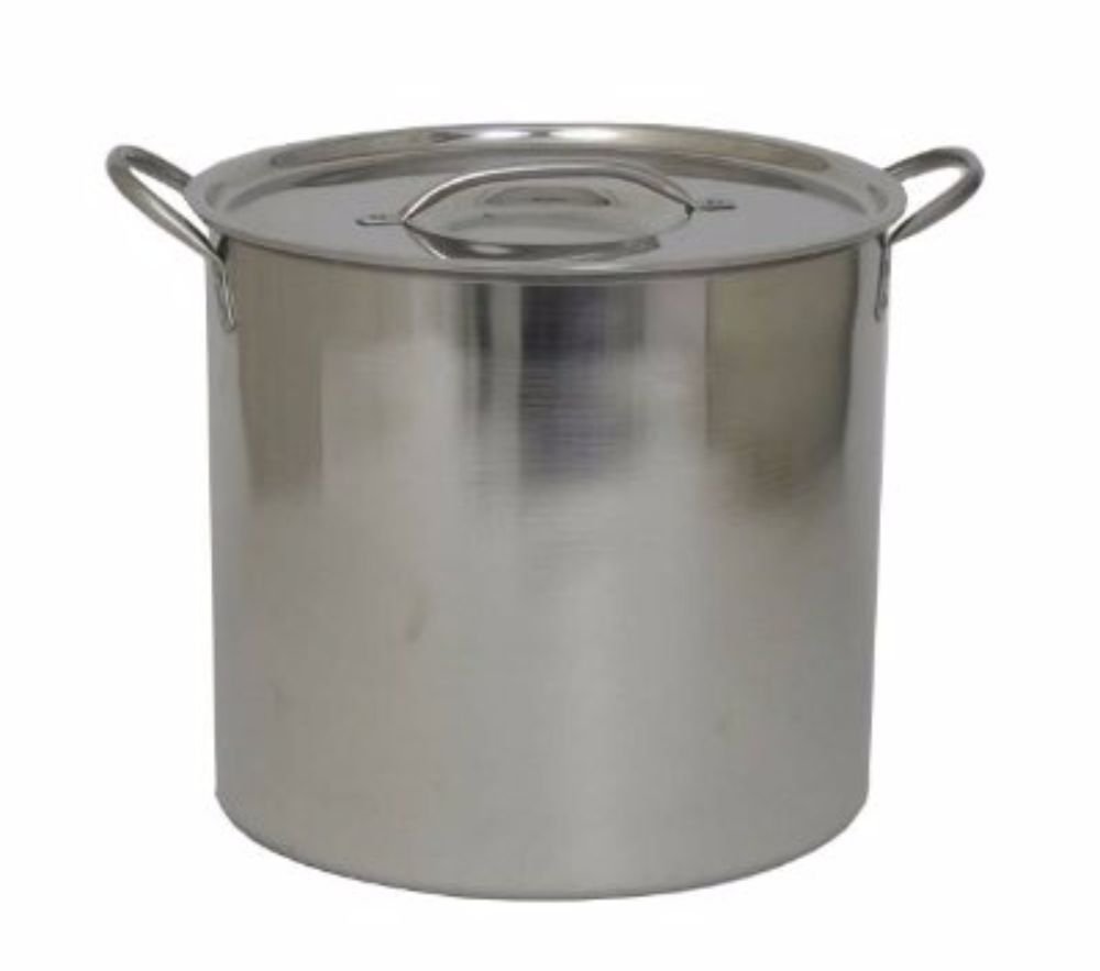 Polar Ware 5 Gallon Stainless Steel Brewing Pot - Home Beer Making Kit, Wort Boiler for Homebrewers & Craft Brewing Enthusiasts | Perfect for Small Batch Brewing, Fermenting & Distilling