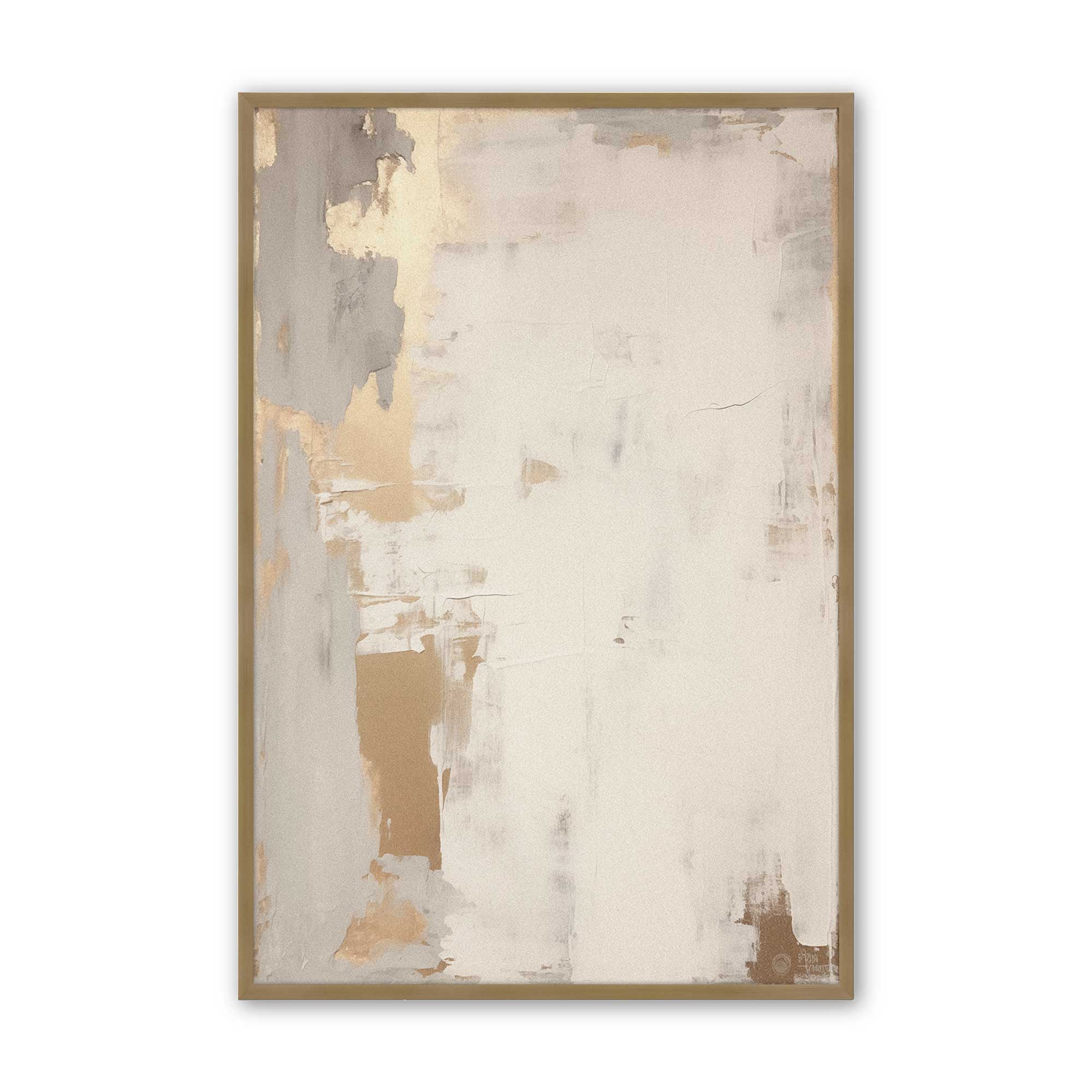 Golden Haze I Print - Premium Wall Art Decor for Living Room, Bedroom & Office - Modern Abstract Canvas Painting for Home & Office Decoration