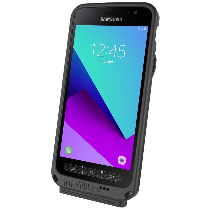 IntelliSkin® Protective Case for Samsung Xcover 4 (RAM GDS SKIN SAM37) - Shockproof & Durable Phone Cover for Outdoor Work, Construction, and Adventure Activities