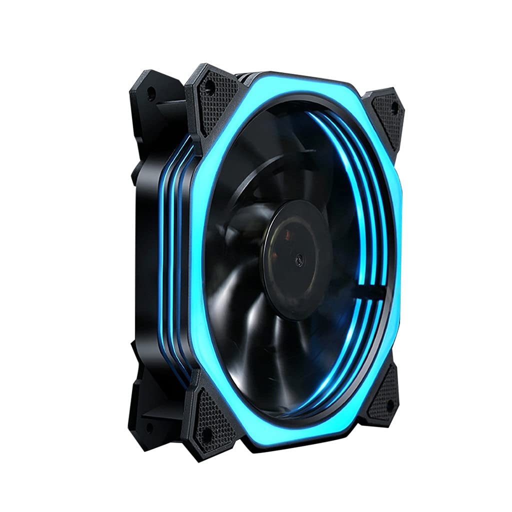 120mm RGB CPU Cooler Fan - 12V Quiet PC Cooling Fan with LED Lights for Computer Case & Radiator | Silent Cooling Solution for Gaming & Workstation PCs