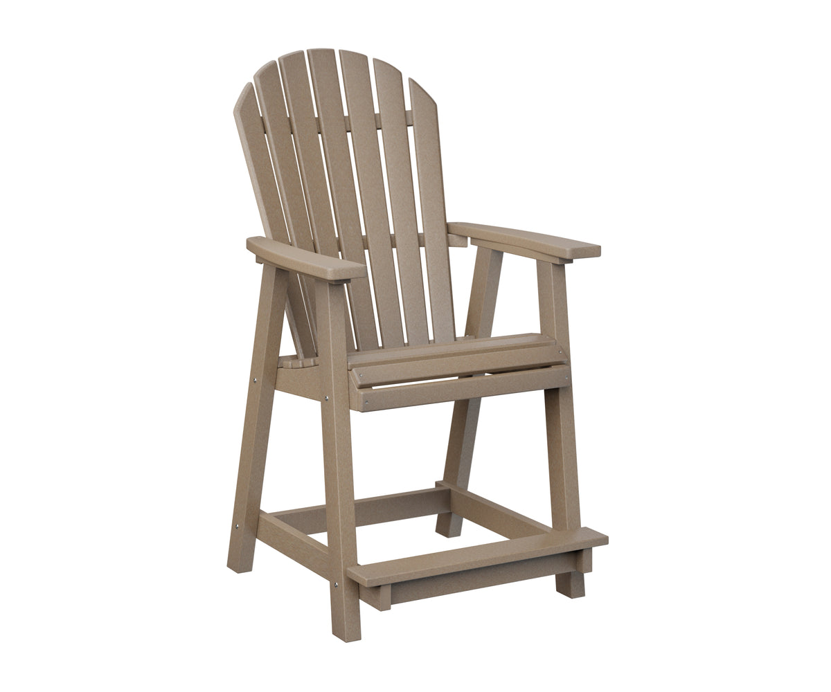 Berlin Gardens Comfo Back Counter Chair - Comfortable Bar Stool for Kitchen Island, Breakfast Nook & Home Bar - Adjustable Height & Padded Seat