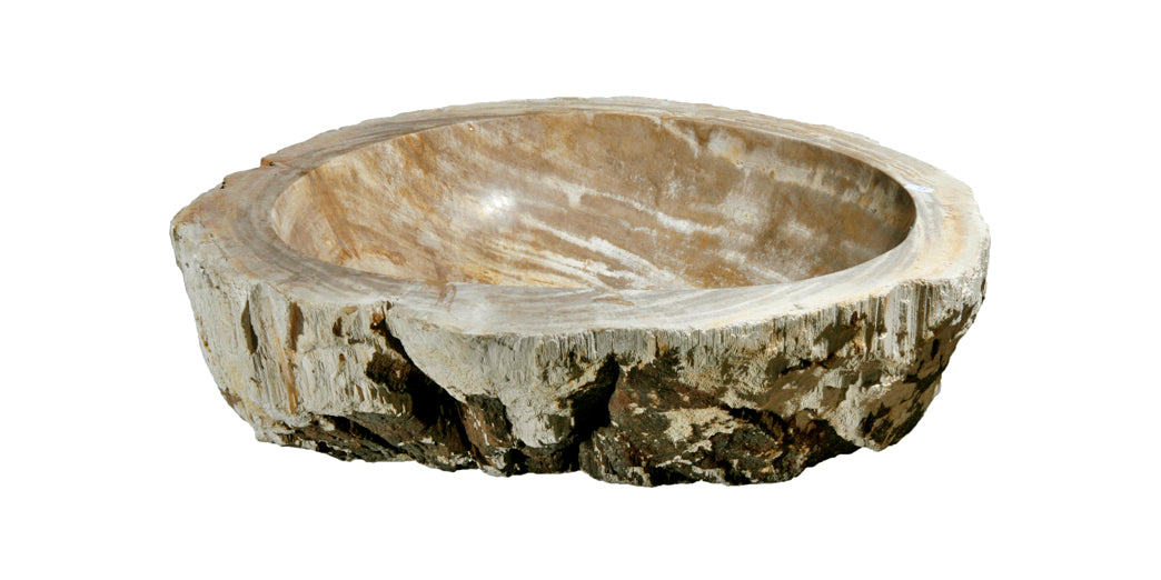 Natural Petrified Wood Sink - 20-25 Inch Bathroom Vanity - Unique Stone Basin for Rustic & Modern Home Decor - Perfect for Bathroom, Kitchen, or Outdoor Living Spaces