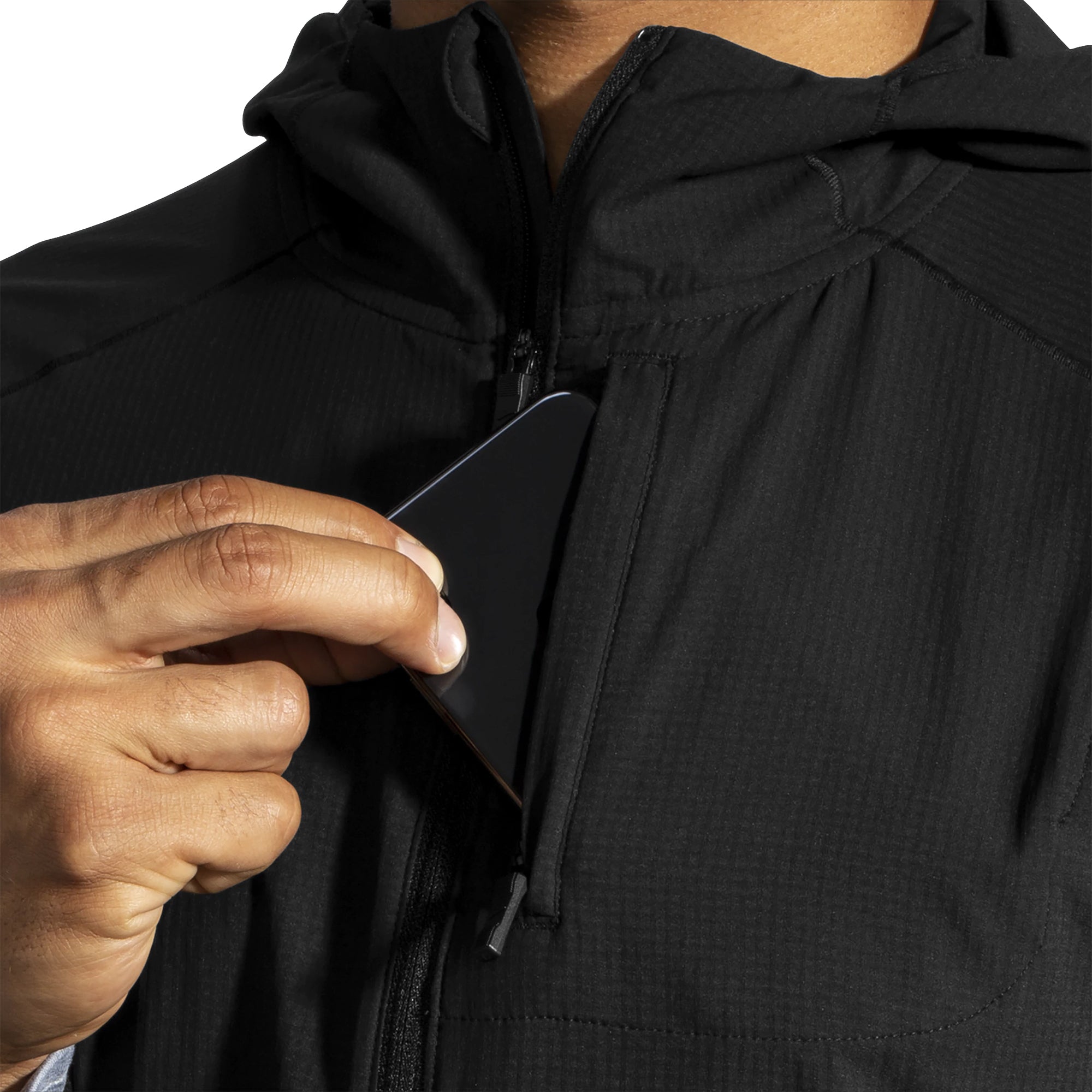 Brooks Men's Canopy Running Jacket - Lightweight Waterproof Windbreaker for Outdoor Jogging & Hiking - Perfect for Rainy Weather & Cold Wind Protection