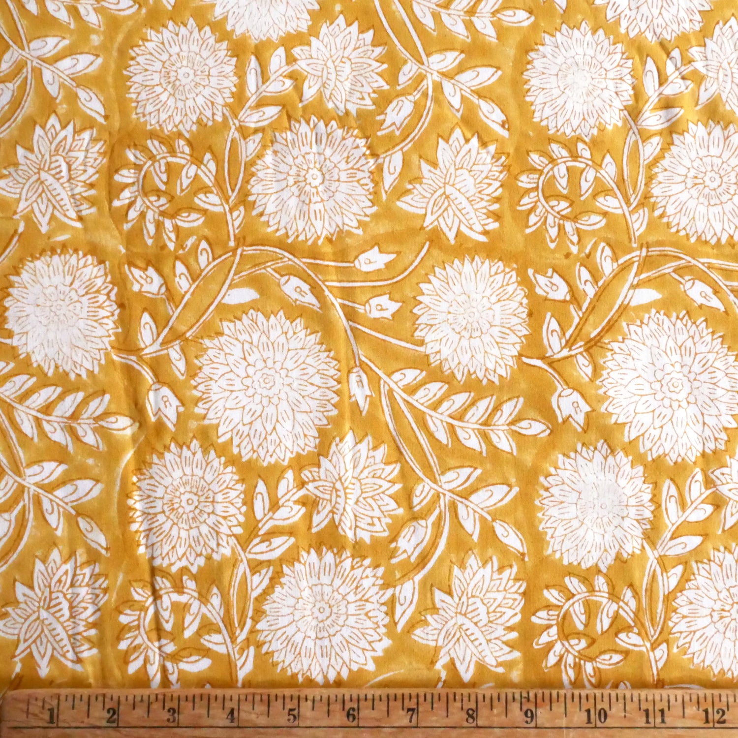 Handmade Block Print Fabric by the Yard - Premium Cotton Fabric for Quilting, Dressmaking & Home Decor - Perfect for DIY Crafts, Boho Clothing & Bohemian Style Decorations