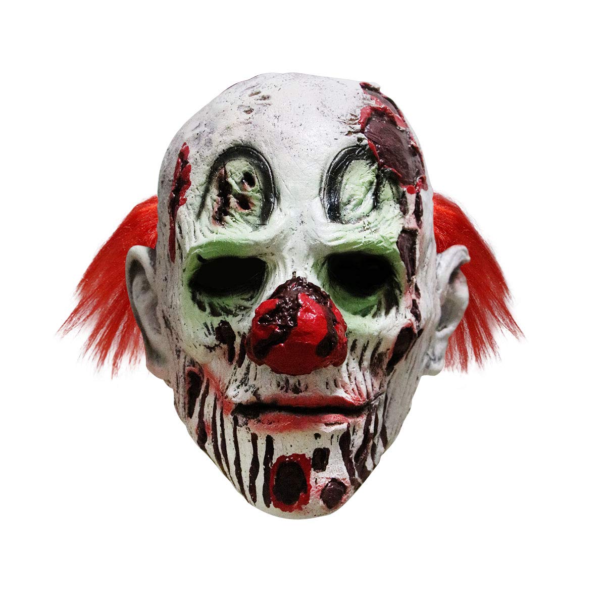 Scary Evil Clown Mask for Halloween - Horror Face Zombie Costume for Adults - Perfect for Halloween Parties, Haunted Houses & Cosplay