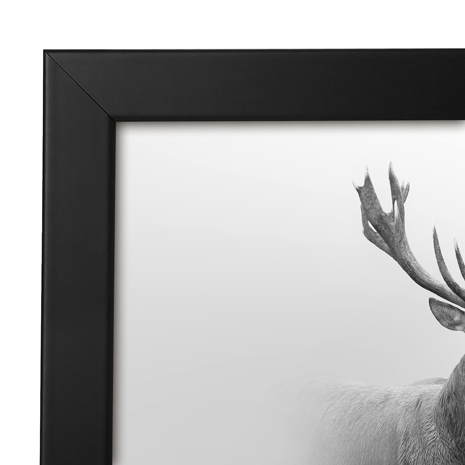 Americanflat 16x16 Black Wood Photo Frame - Wall Display for Home & Office Decor