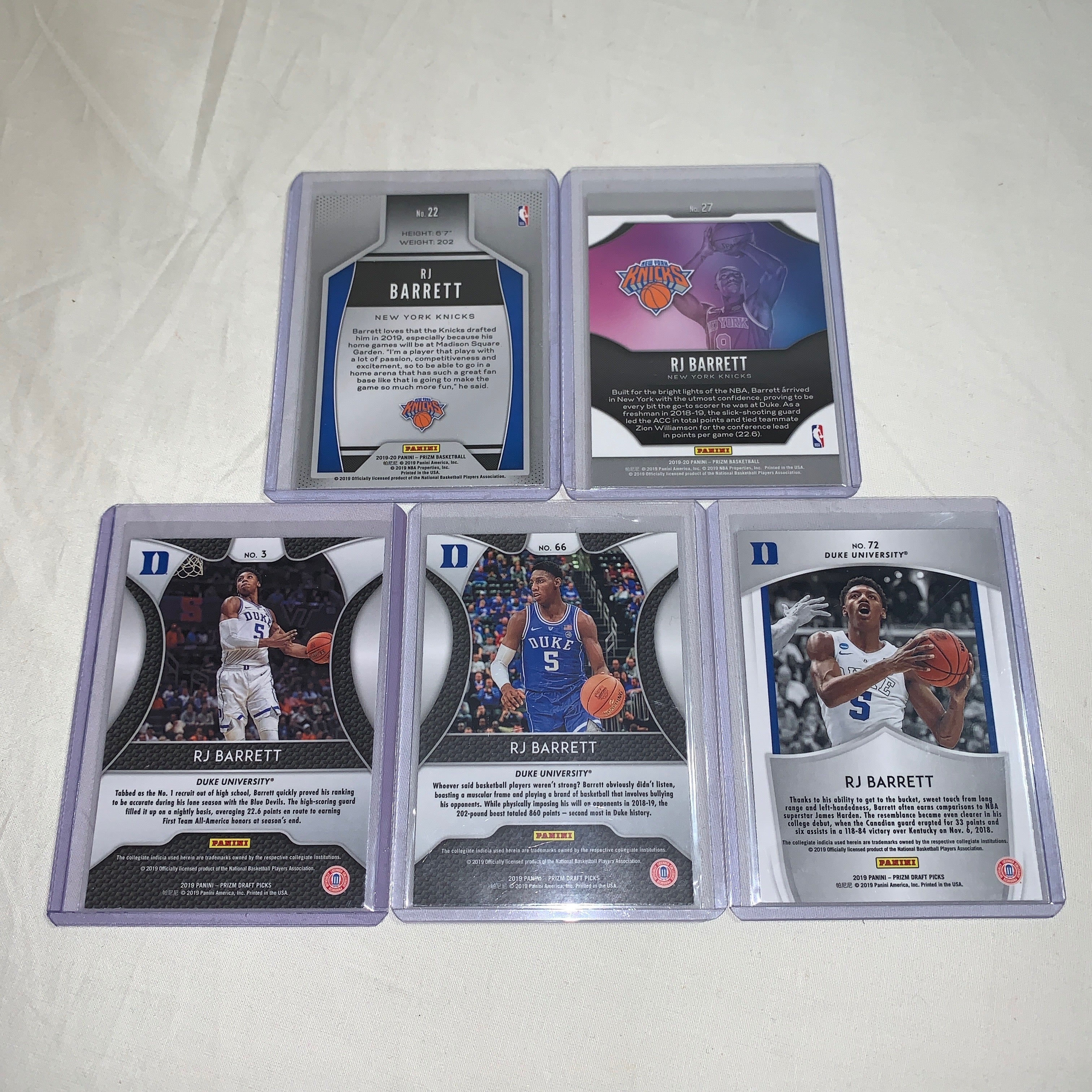 2019 RJ Barrett Rookie Card Collection - NBA Basketball Trading Cards for Collectors & Fans - Perfect for Sports Memorabilia Displays & Investment