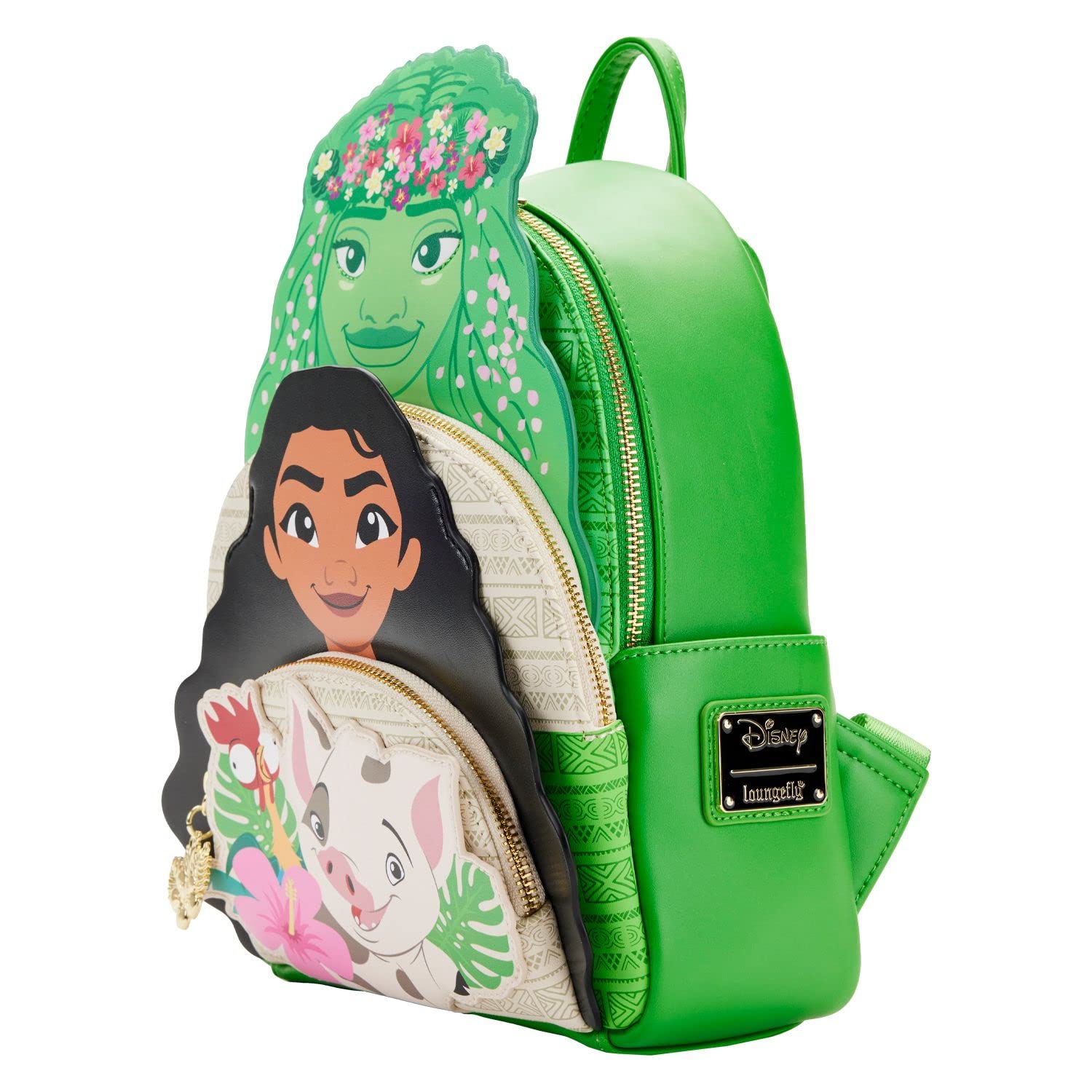 Disney Moana & Friends Trio Women's Mini Backpack Purse - Double Strap Shoulder Bag for Cosplay, Theme Parks & Daily Use