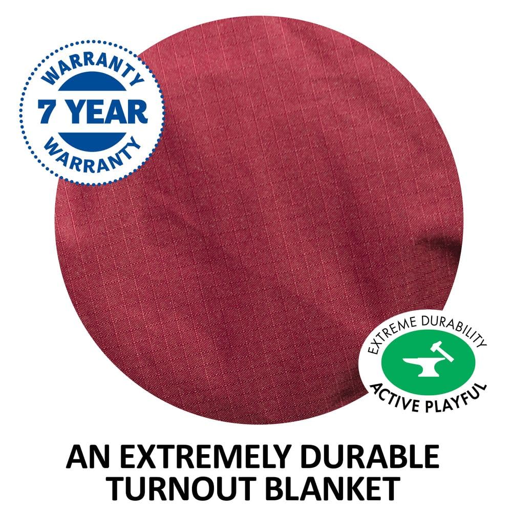 Challenger II Adjusta-Fit Waterproof Horse Turnout Blanket - Heavy Duty Winter Horse Rug for Cold Weather | Durable & Breathable Stable Blanket for Riding, Training & Outdoor Activities