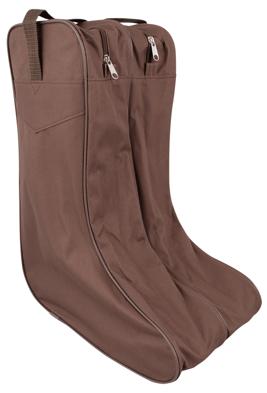 M&F Western Style Brown Leather Boot Bag for Women & Men - Durable & Stylish Cowboy Boot Storage for Travel, Work, and Outdoor Adventures