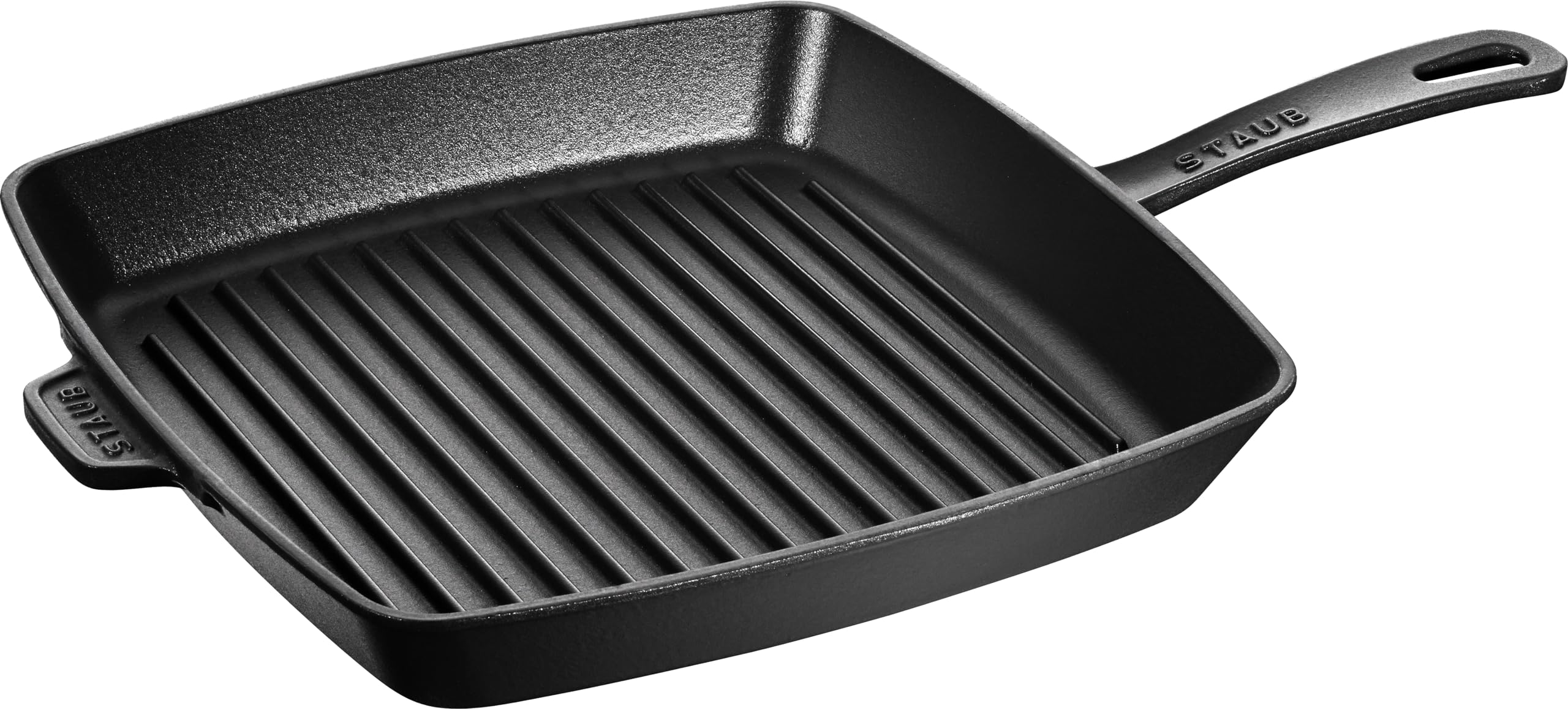 Staub 40501-107-0 Cast Iron Grill Pan - 12.5 Inch American Steak Pan for Perfect Searing, Grilling & Roasting - Heavy Duty Bistecchiera (12.5