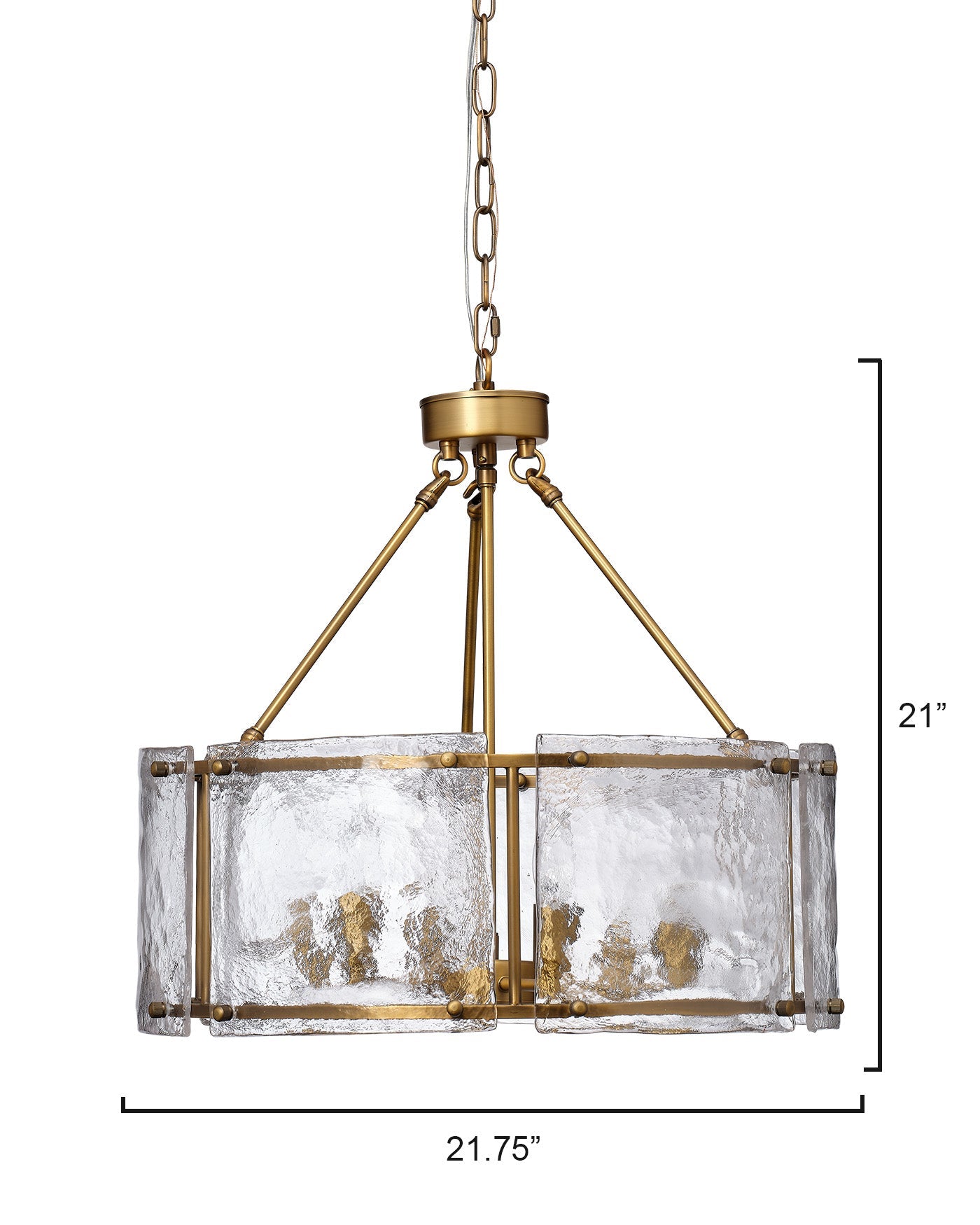 Glenn Round Chandelier - Modern Crystal Ceiling Light Fixture for Dining Room, Living Room & Bedroom | Elegant Lighting Decor for Home & Office