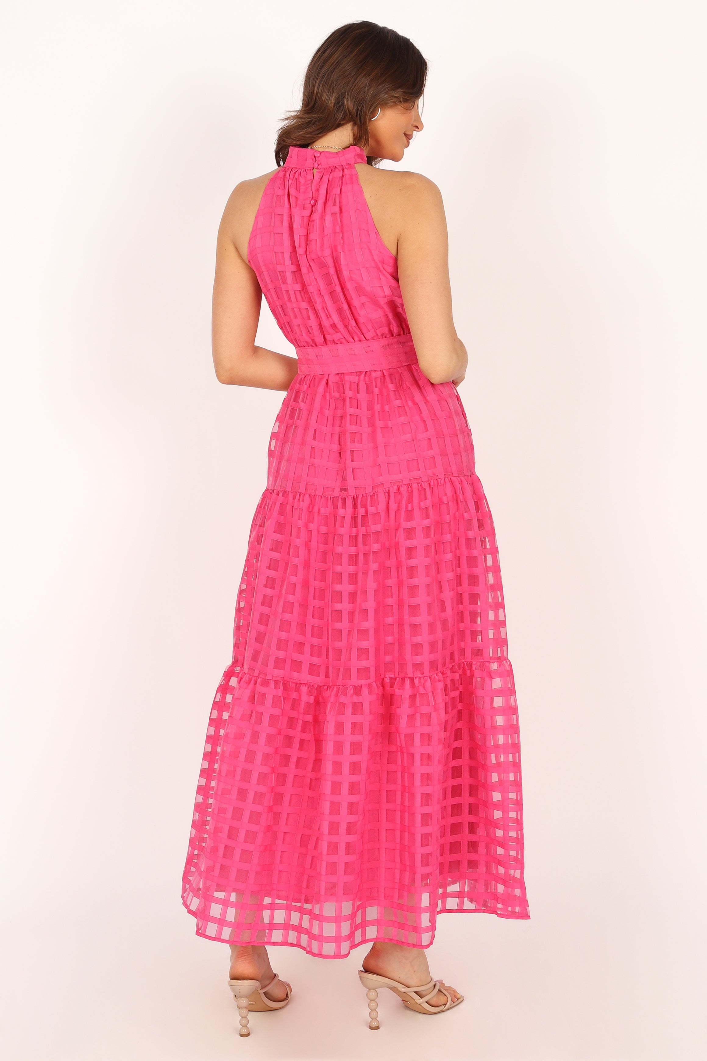 Elegant Calea Maxi Dress in Pink - Flowy Summer Dress for Women, Perfect for Beach Vacations, Weddings & Casual Outings