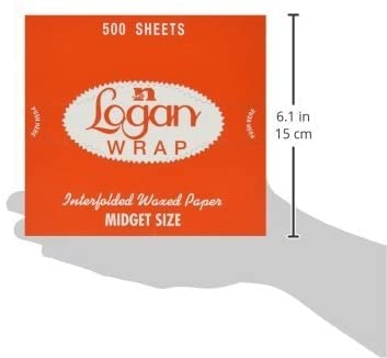 Norpak Logan Wrap Midget Interfolded Deli Wax Paper Sheets - 10.75