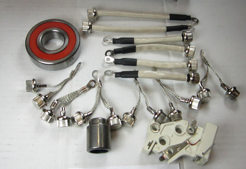 7095 Offshore Kit (95 Series) - Complete Kit with Bearings, Brushes, Positive/Negative Diodes - Perfect for Marine Engine Repair & Maintenance