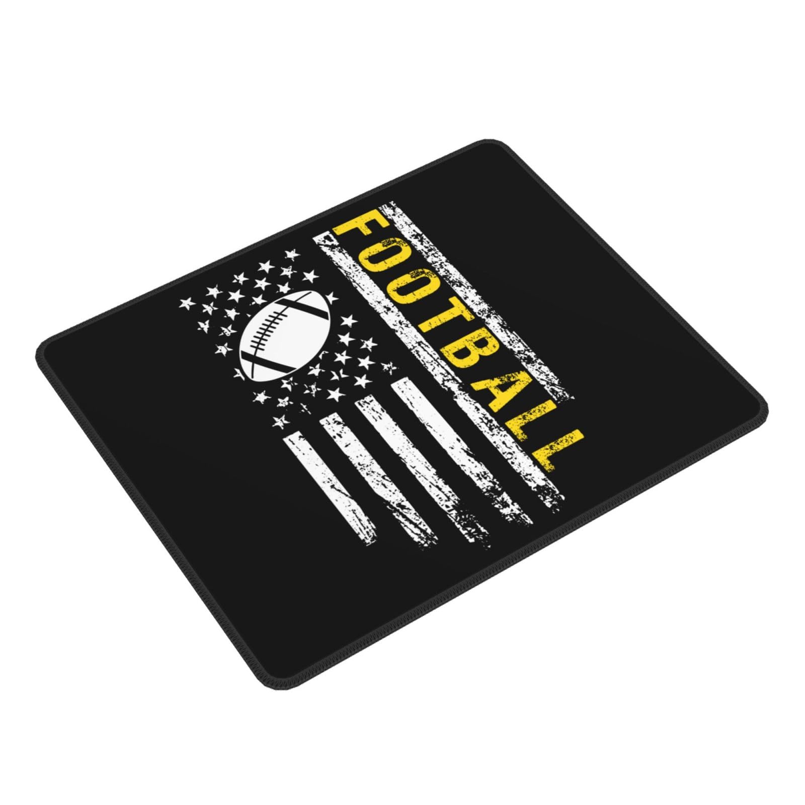 SIYTUAU American Football USA Flag Mouse Pad - Waterproof, Non-Slip Rubber Gaming Mousepad (10x12 in) for Laptop & Office Use - Perfect for Sports Fans, Gamers & Workstations