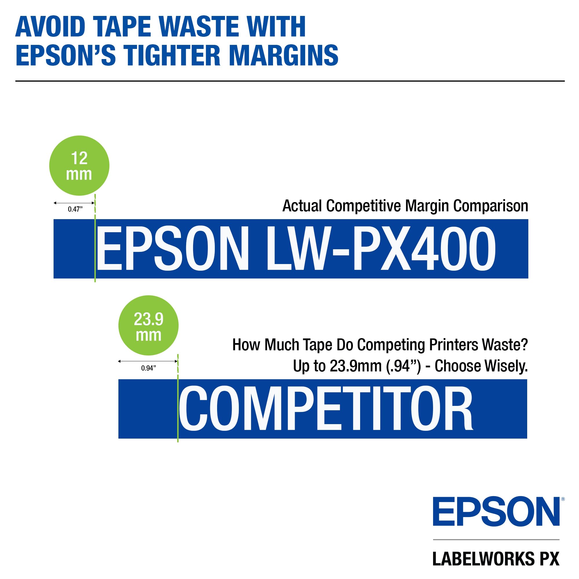 LABELWORKS Epson LW-PX400 Industrial Label Maker Kit - Complete Wireless Label Printer with Accessories, Shrink Tube & Self-Laminating Wrap | Portable for Warehouse, Office & Home Organization | Barcode, Cable & Asset Labeling Solution