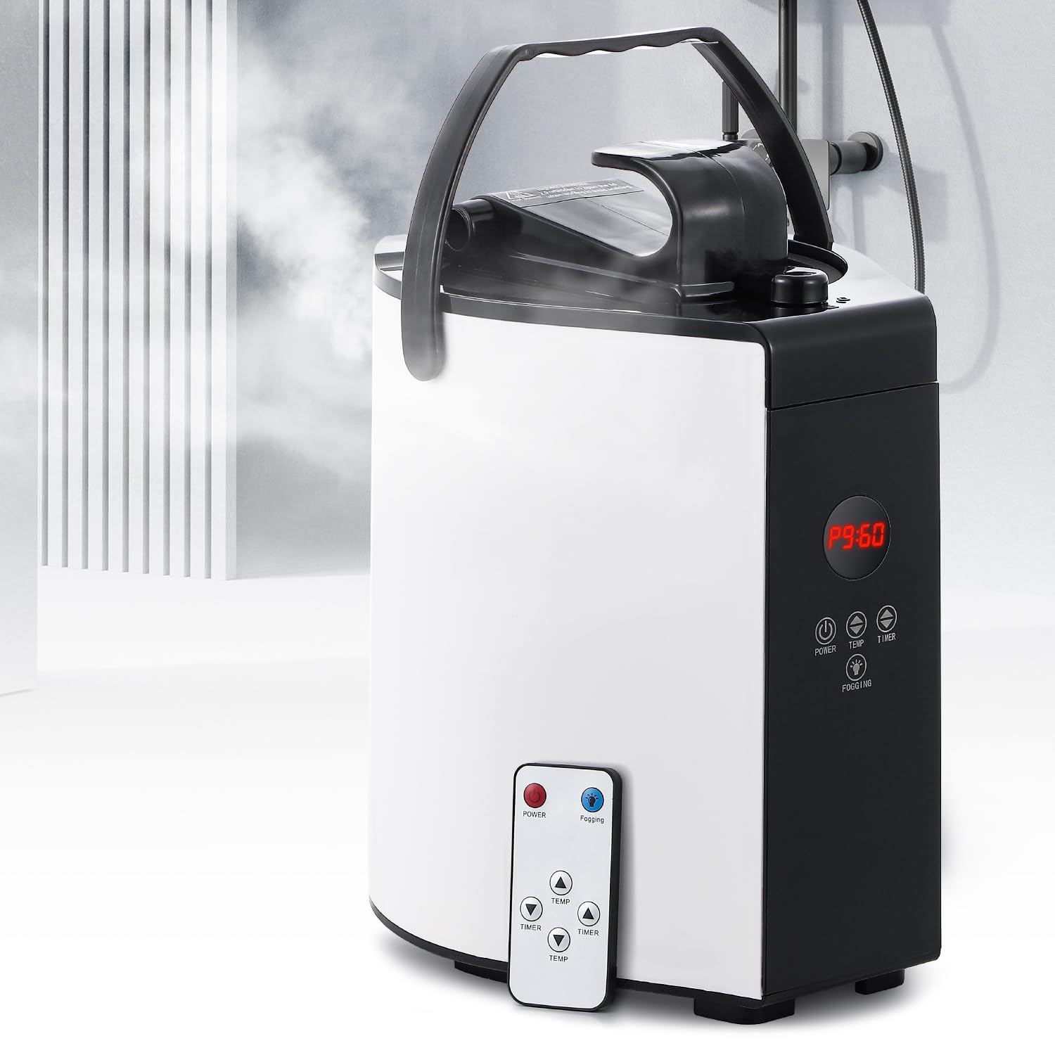 1300W Portable Sauna Steamer Machine - 3L Capacity with Remote Control & Digital Display | 304 Stainless Steel Steam Pot Generator | Fast Heating with Timer & Temperature Control | Perfect for Home Spa, Yoga Relaxation & Detox Therapy