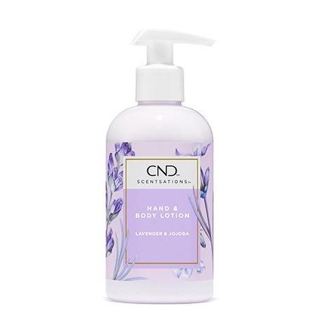 CND Scentsation Lavender & Jojoba Moisturizing Lotion 8.3 fl oz - Soothing Hand & Body Cream for Dry Skin, Relaxing Aromatherapy, Spa & Nighttime Use