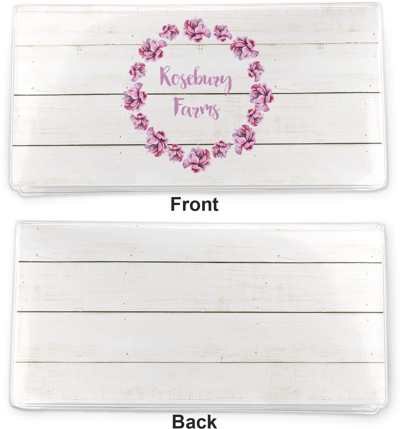 Custom Farmhouse Vinyl Checkbook Cover - Personalized Name & Design for Women & Men | Perfect for Gifts, Home Office, and Country-Themed Decor