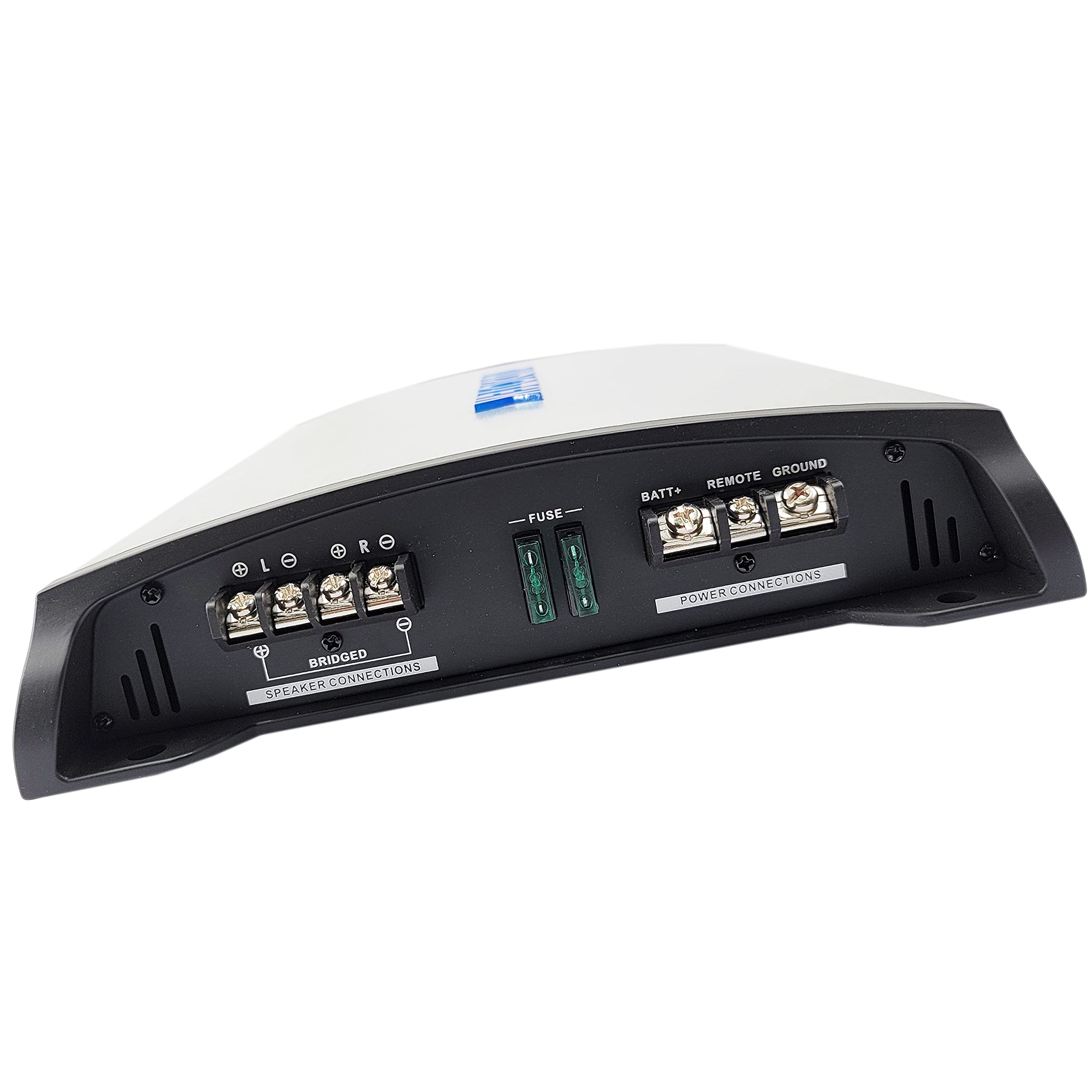 AUDIOTEK AT5000S 2 Channel 5000W Car Stereo Amplifier - 2 Ohm Stable, LED Indicator, Bass Knob, Full Range Audio - Perfect for Car Speakers & Subwoofers | Includes Phone Holder | Great for Road Trips & Car Audio Upgrades