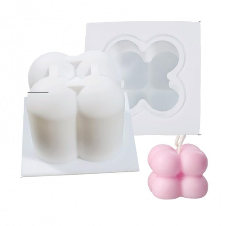 Premium Silicone Bubble Candle Mold for DIY Candle Making, Arts & Crafts, Home Decor, Wedding & Party Supplies – Perfect for Christmas, Halloween, Birthday Celebrations & Cake Decorating (Pack of 1) – Create Stunning Handmade Candles for Gifts, Centerpieces & Relaxing Ambiance