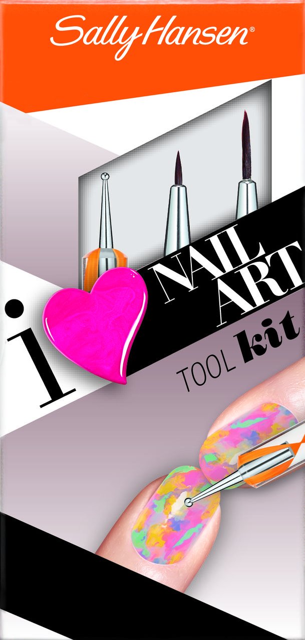 Sally Hansen Nail Art Tool Kit - 450 Pieces Professional Manicure Set for Home & Salon Use | Perfect for DIY Nail Designs, French Tips & Gel Polish Application